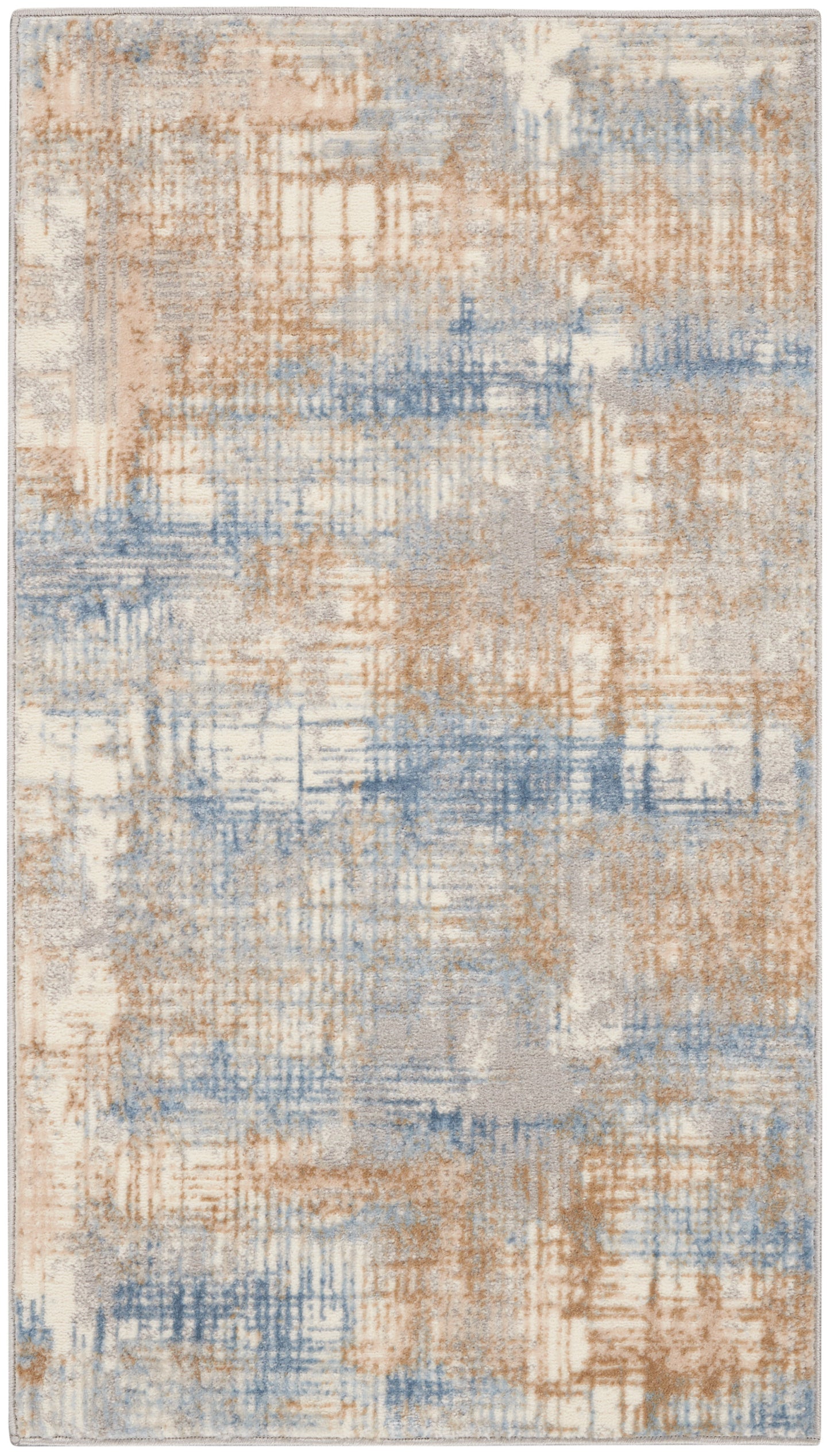 Calvin Klein Ck950 Rush CK951 Blue Beige Contemporary Machinemade Rug