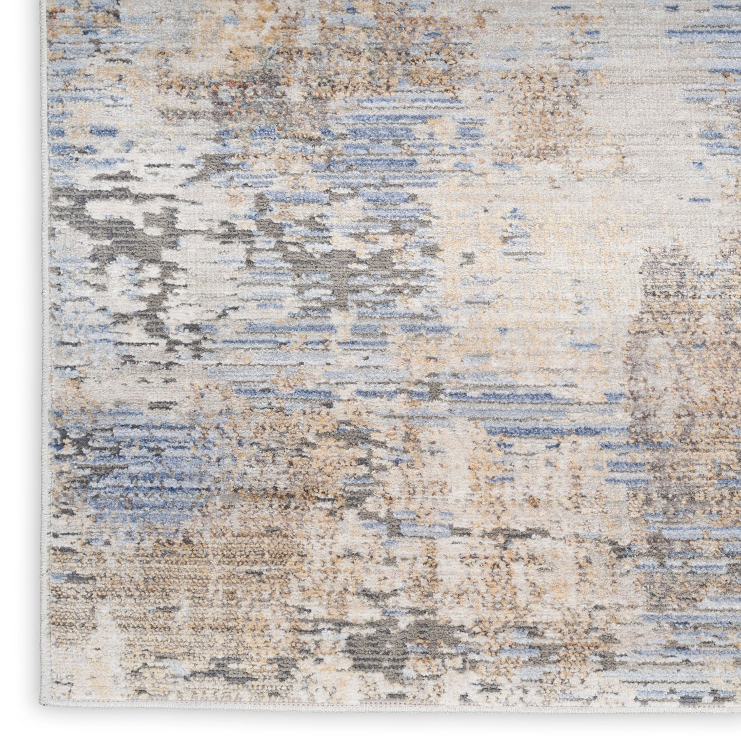 Nourison Home Abstract Hues ABH01 Grey Blue  Contemporary Machinemade Rug