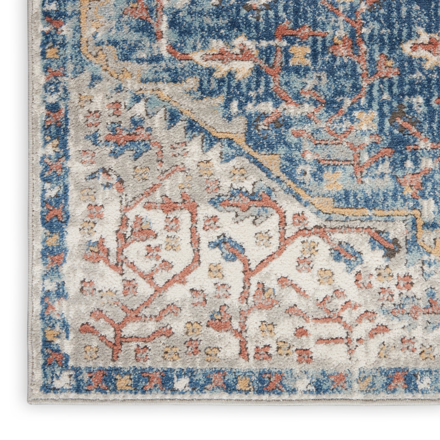 Nourison Home Quarry QUA12 Blue Grey  Traditional Machinemade Rug