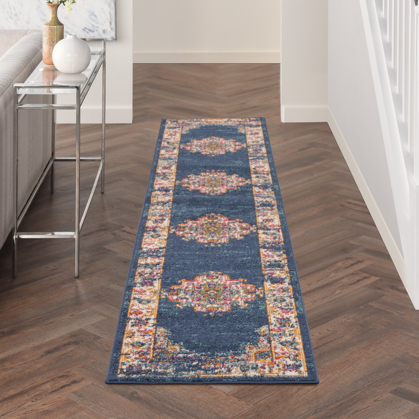 Nourison Home Passion PSN03 Navy  Transitional Machinemade Rug