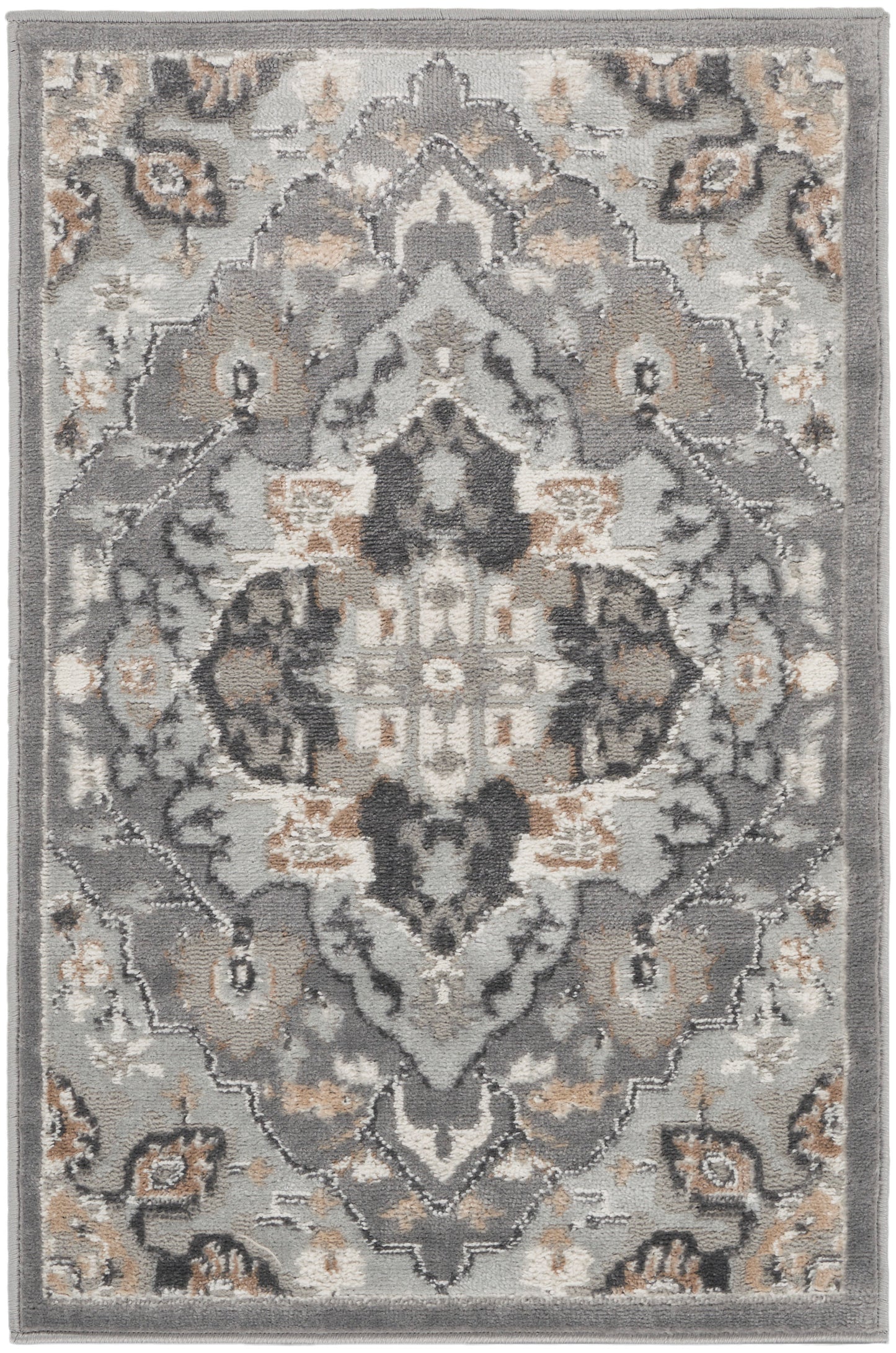 Nourison Home Elation ETN09 Grey Traditional Machinemade Rug