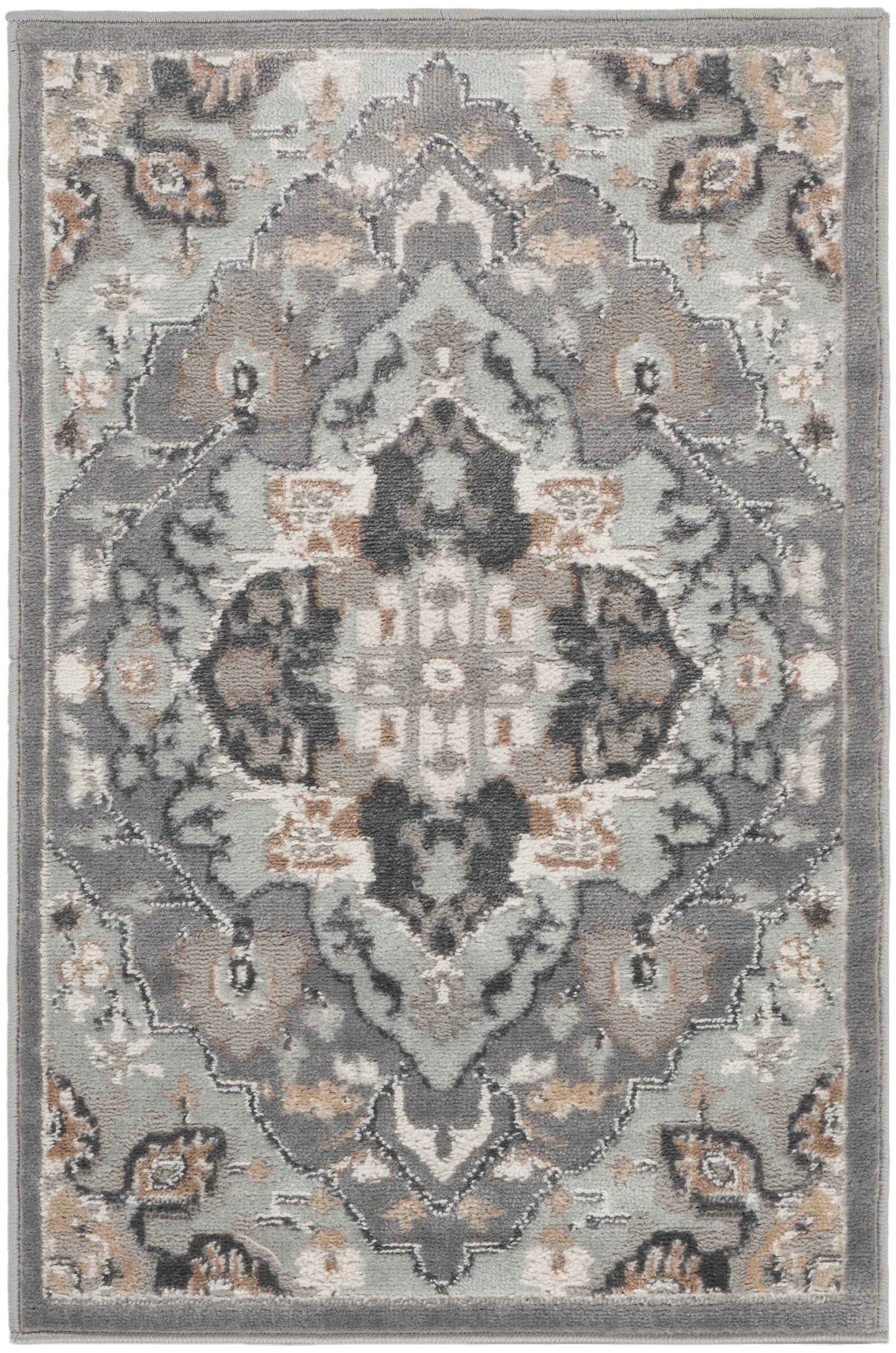 Nourison Home Elation ETN09 Grey Traditional Machinemade Rug