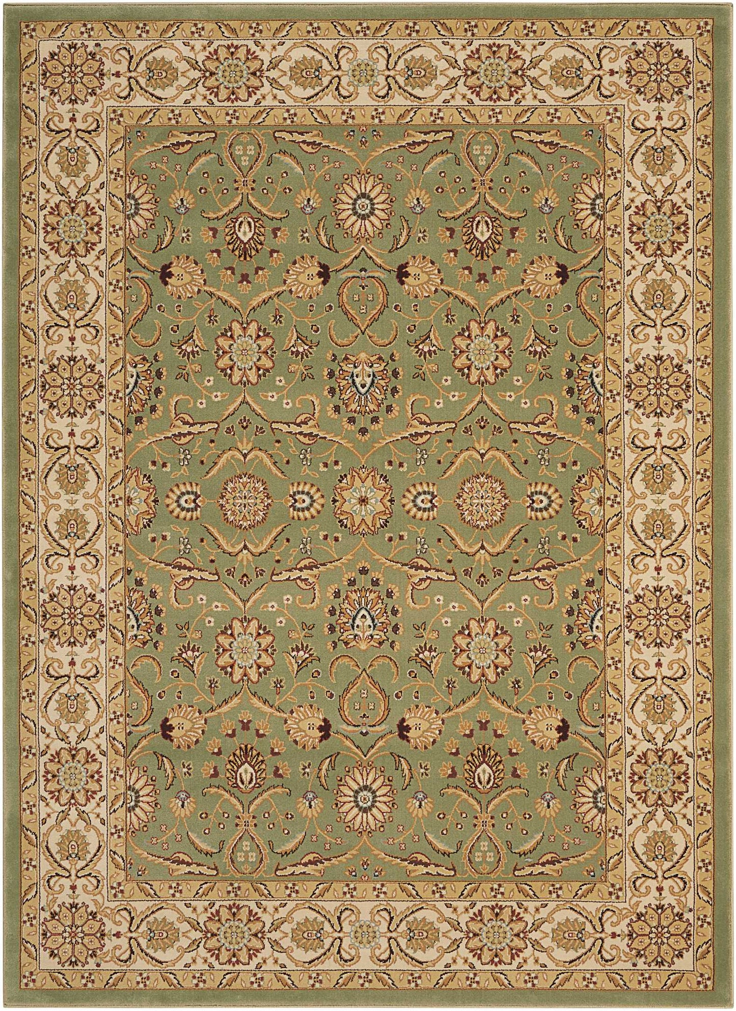 Nourison Home Persian Crown PC001 Green  Traditional Machinemade Rug