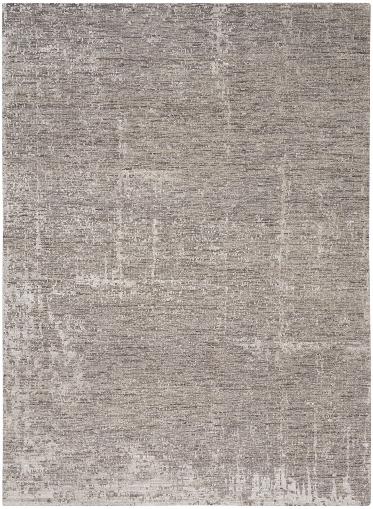 Nourison Home Luna LUN01 Grey Silver  Contemporary Knotted Rug