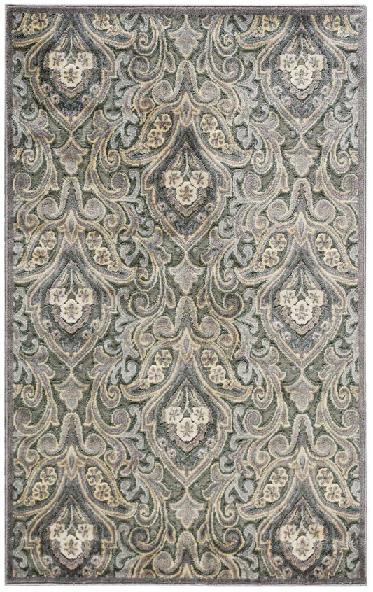 Nourison Home Graphic Illusions GIL11 Grey Transitional Machinemade Rug