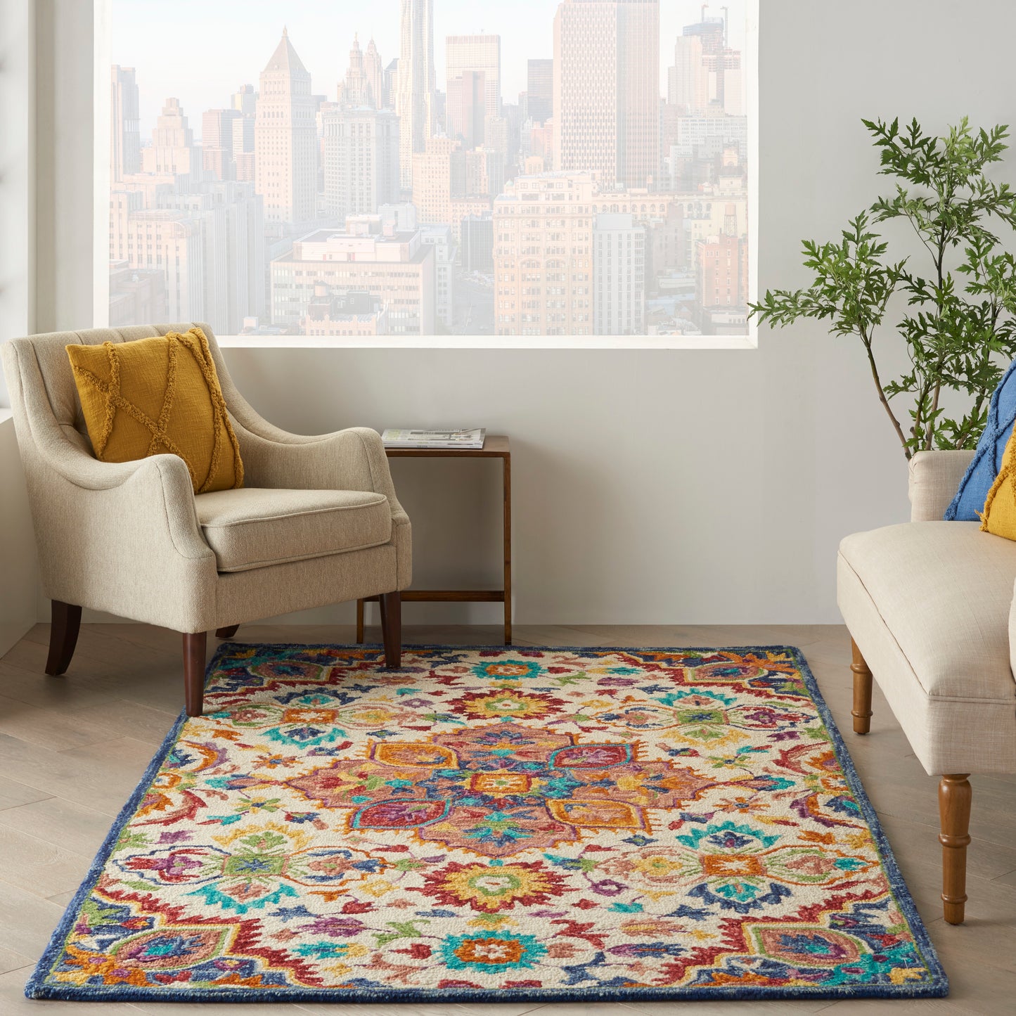 Nourison Home Bahari BAH01 Multicolor  Transitional Tufted Rug