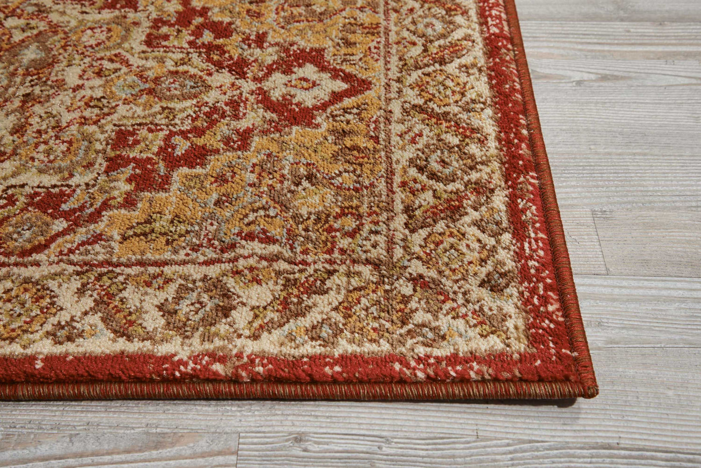 Nourison Home Delano DEL05 Brick  Traditional Machinemade Rug