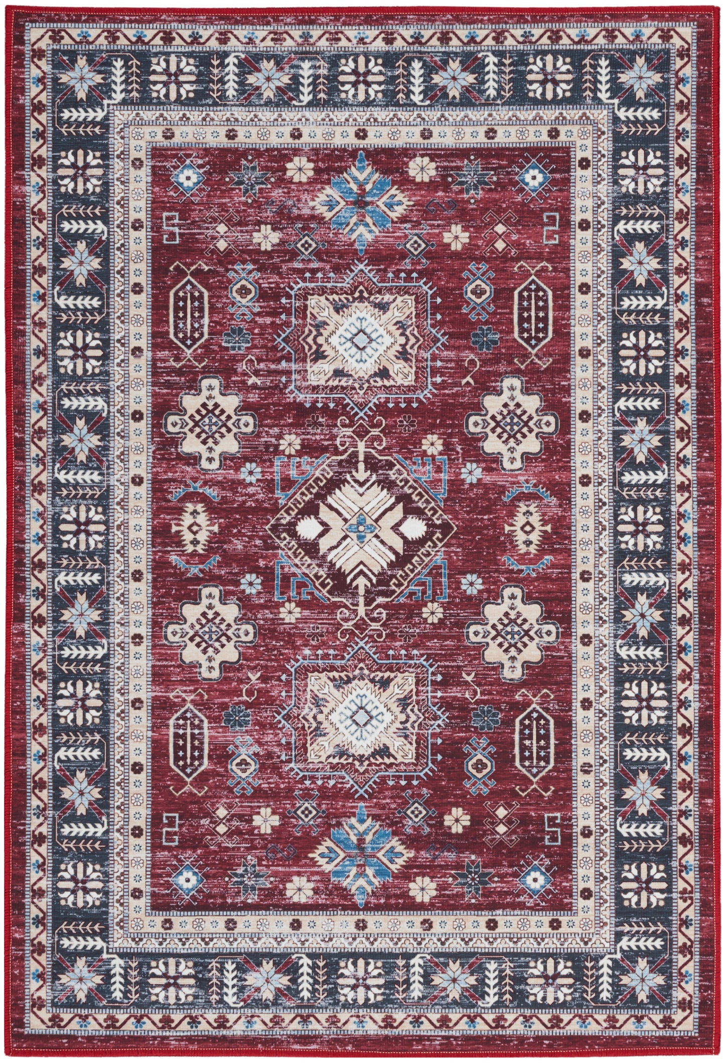 Nourison Home Fulton FUL03 Red  Traditional Machinemade Rug