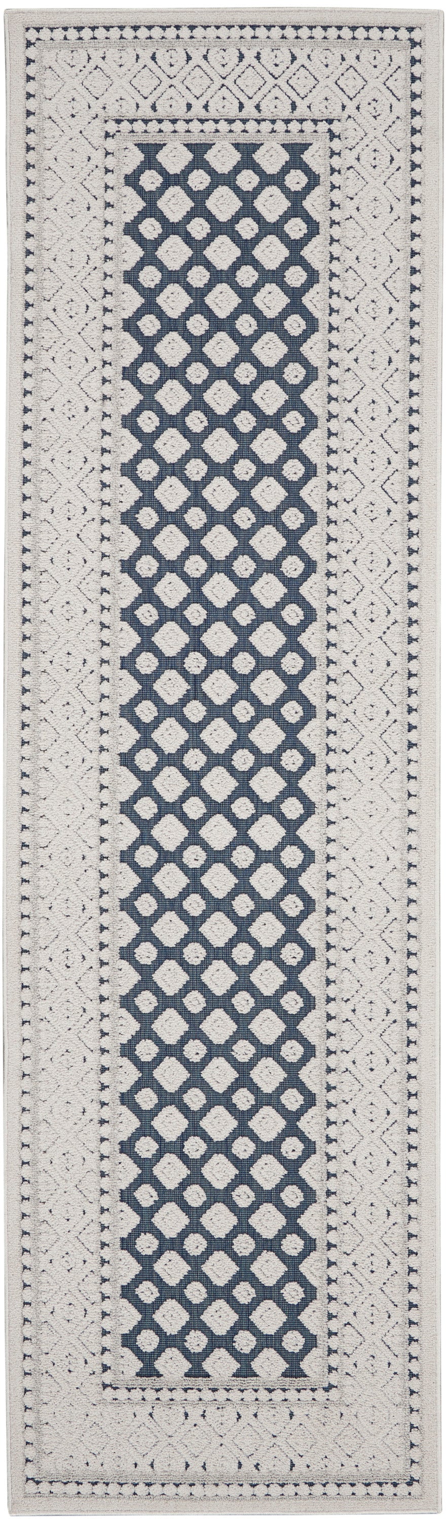 Nourison Home Key Largo KLG02 Blue  Transitional Machinemade Rug