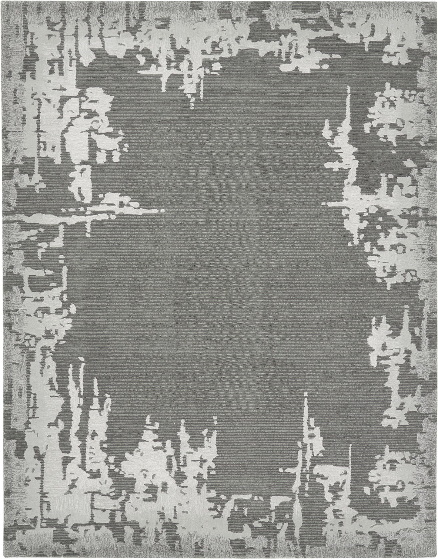 Nourison Home Symmetry SMM02 Grey Beige  Contemporary Tufted Rug