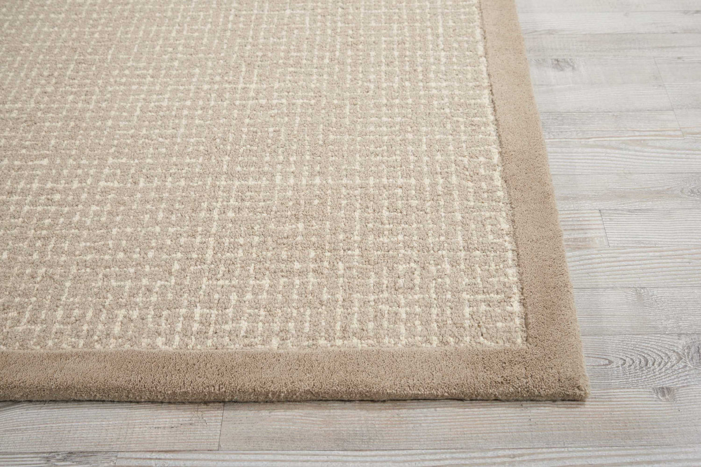 Nourison Home River Brook KI809 Taupe Ivory  Contemporary Tufted Rug