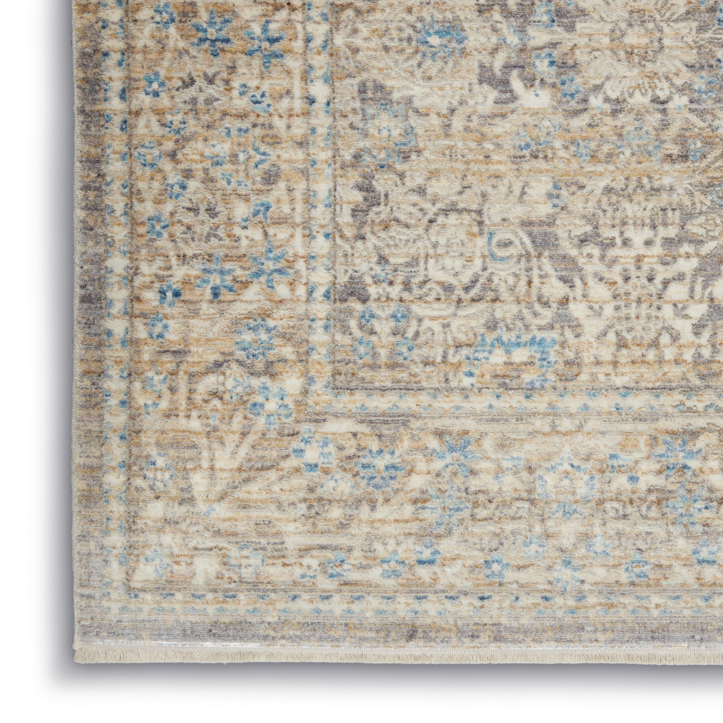 Nourison Home Lustrous Weave LUW01 Ivory Blue   Machinemade Rug