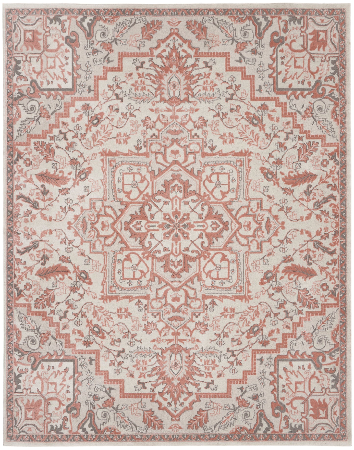 Nourison Home Elation ETN10 Ivory Brick  Traditional Machinemade Rug