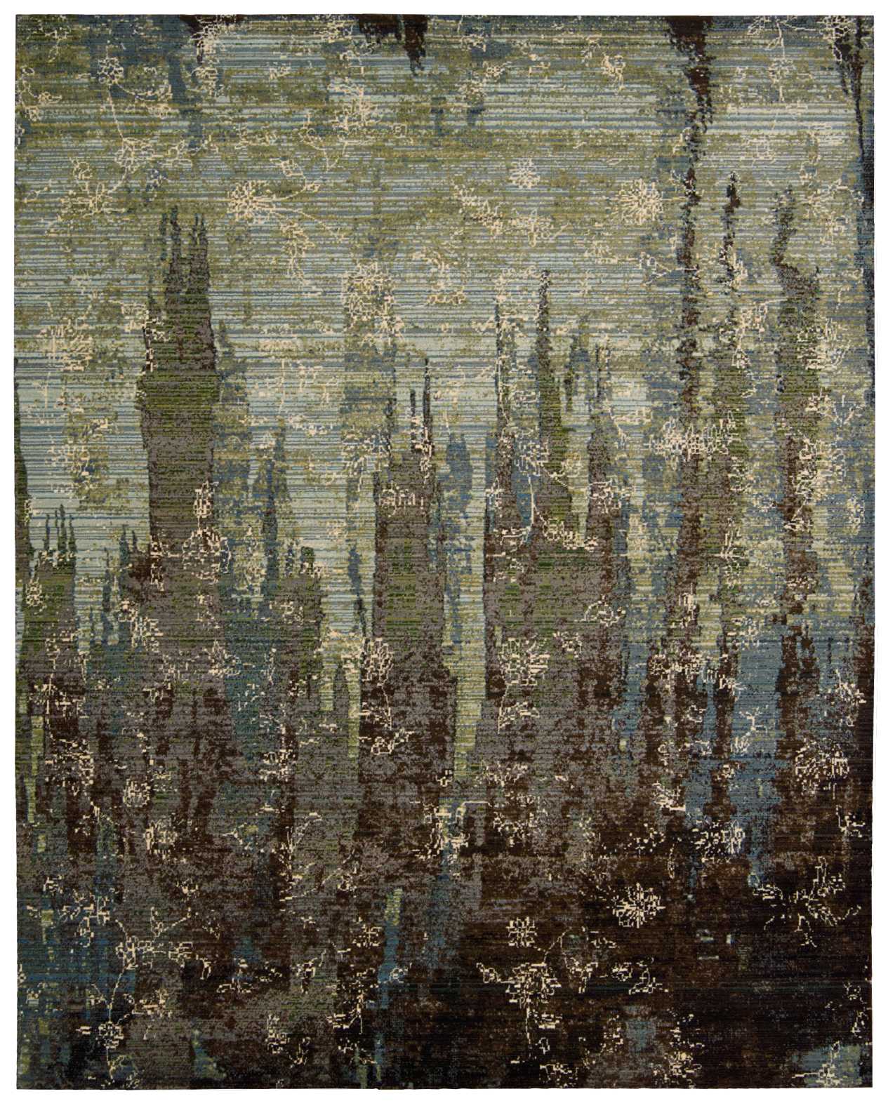 Nourison Home Rhapsody RH006 Seaglass  Transitional Loom Rug