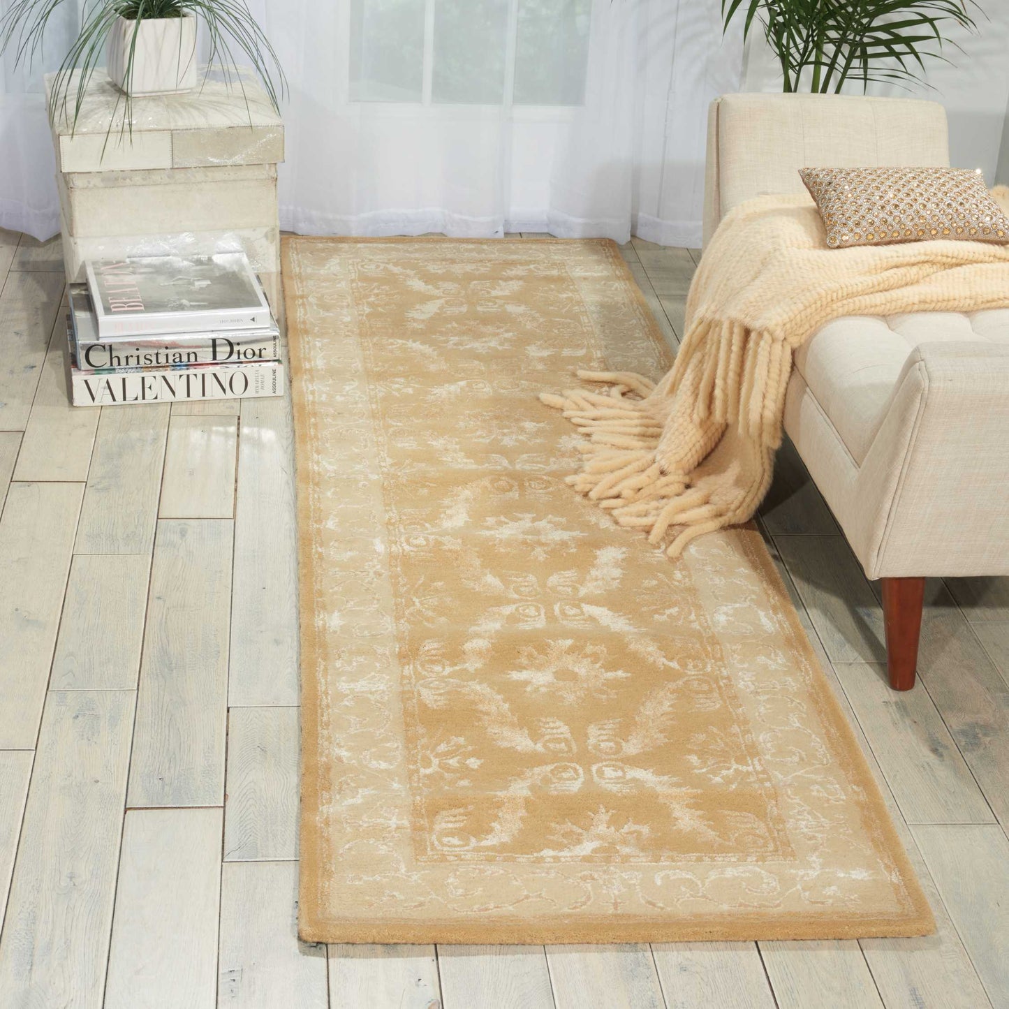 Nourison Home Symphony SYM08 Gold  Traditional Tufted Rug