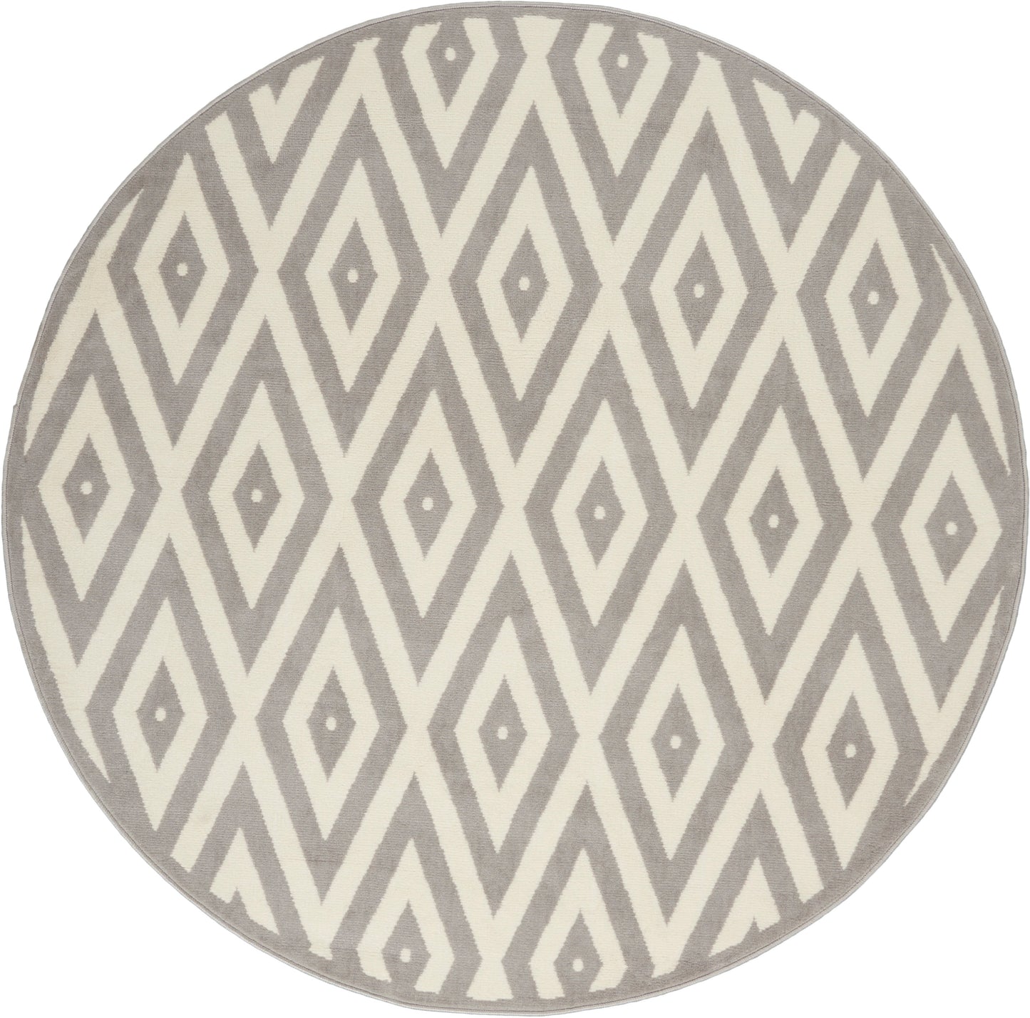 Nourison Home Grafix GRF18 White Grey  Contemporary Machinemade Rug