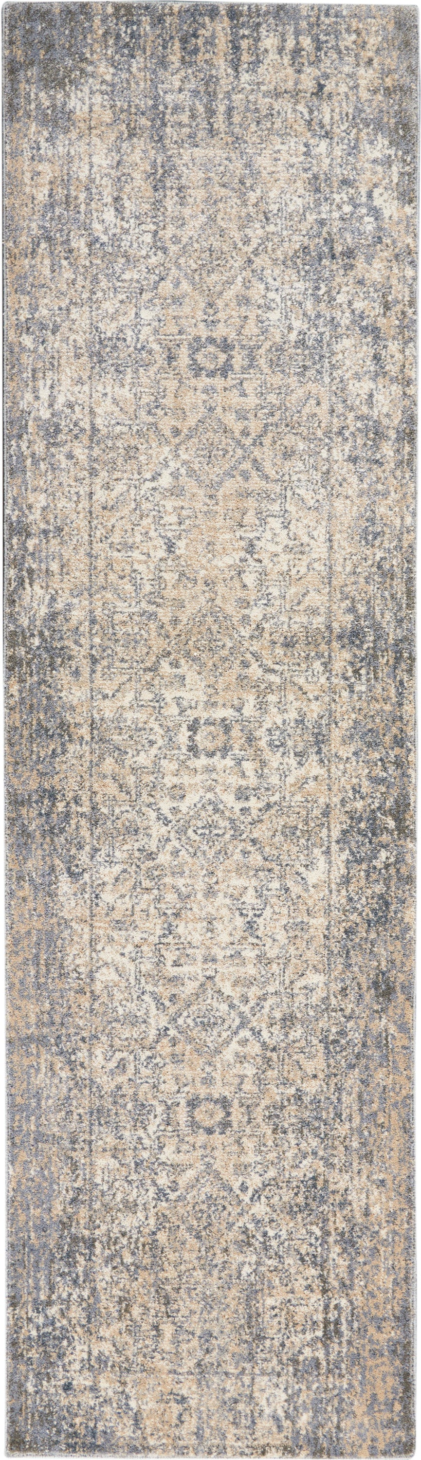 Nourison Moroccan Celebration KI3M1 Ivory Slate  Traditional Machinemade Rug