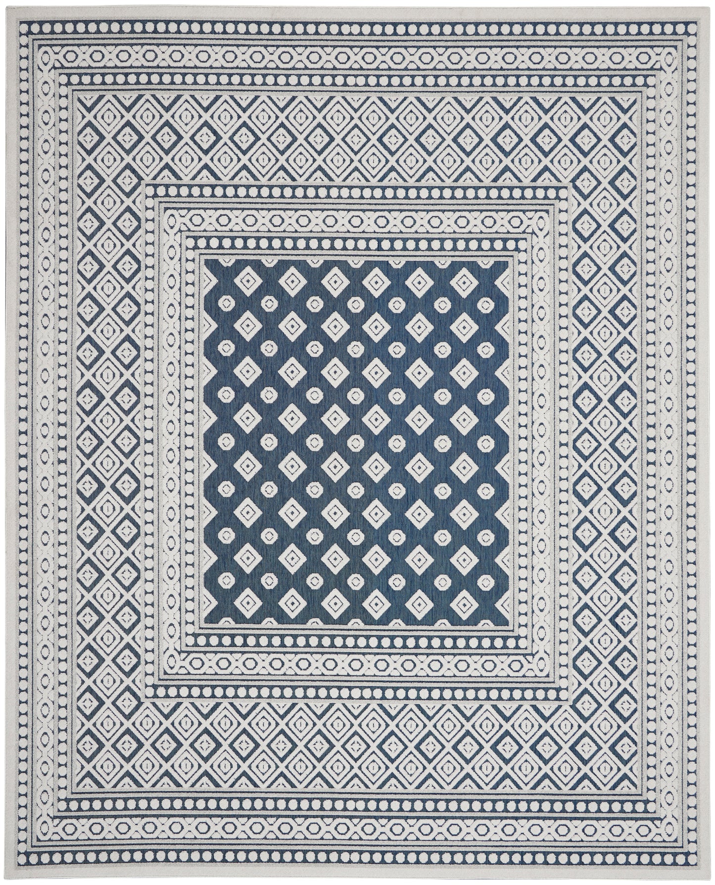 Nourison Home Key Largo KLG02 Blue  Transitional Machinemade Rug