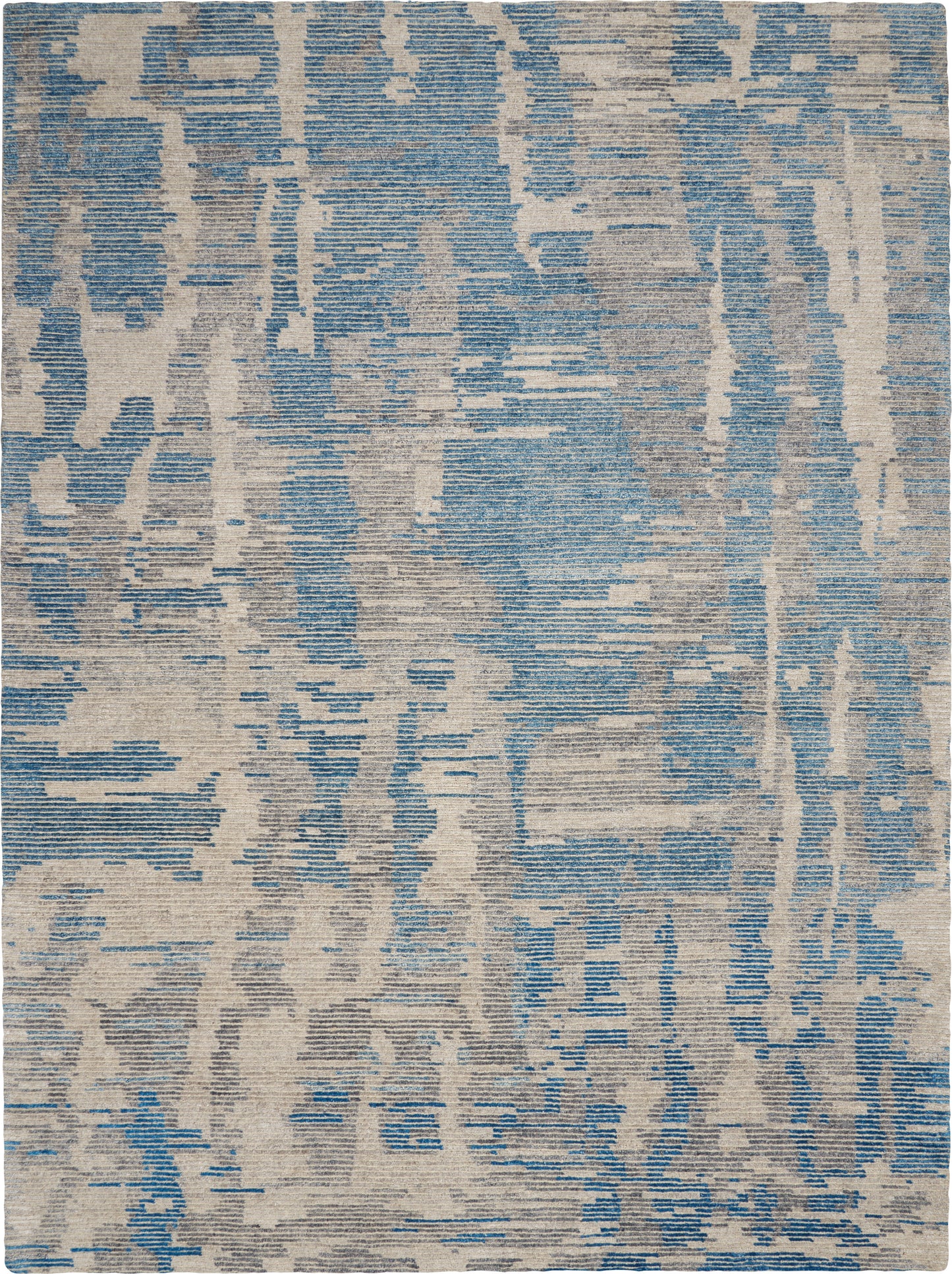 Nourison Home Ellora ELL01 Blue  Contemporary Knotted Rug