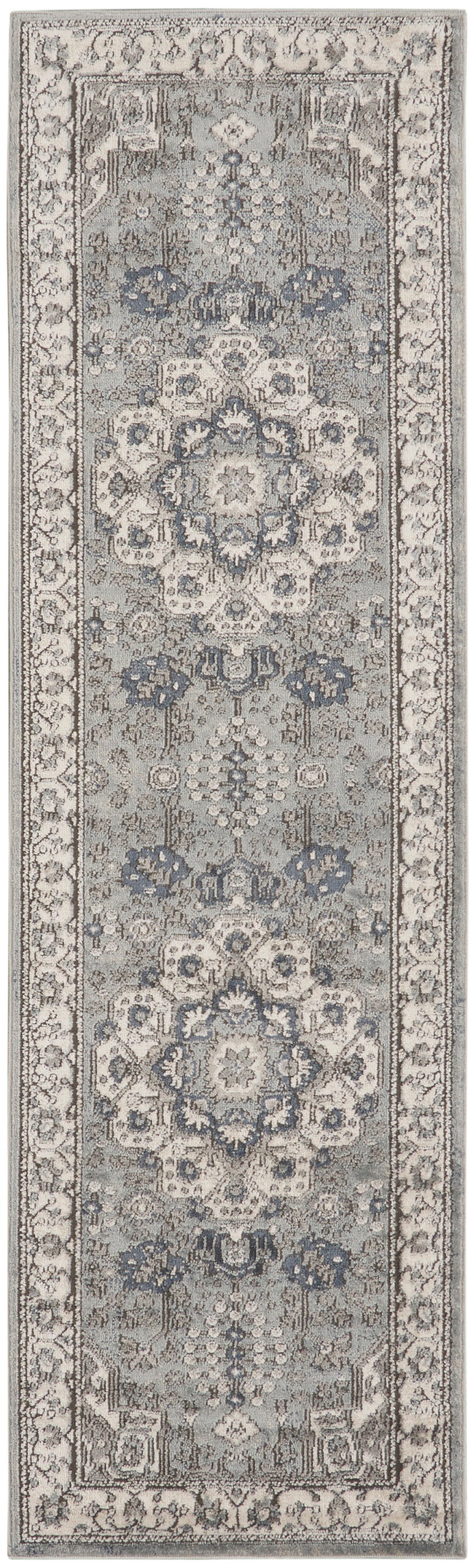 Nourison Home Quarry QUA07 Grey Ivory  Transitional Machinemade Rug