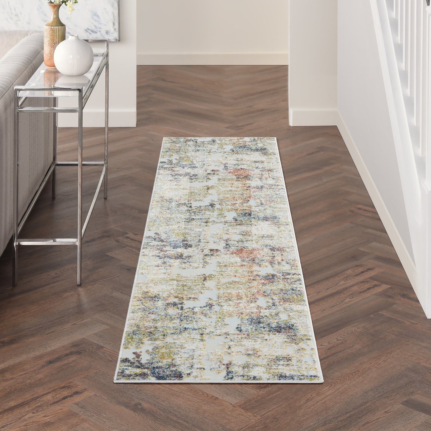 Nourison Home Trance TRC04 Ivory Multi  Contemporary Machinemade Rug