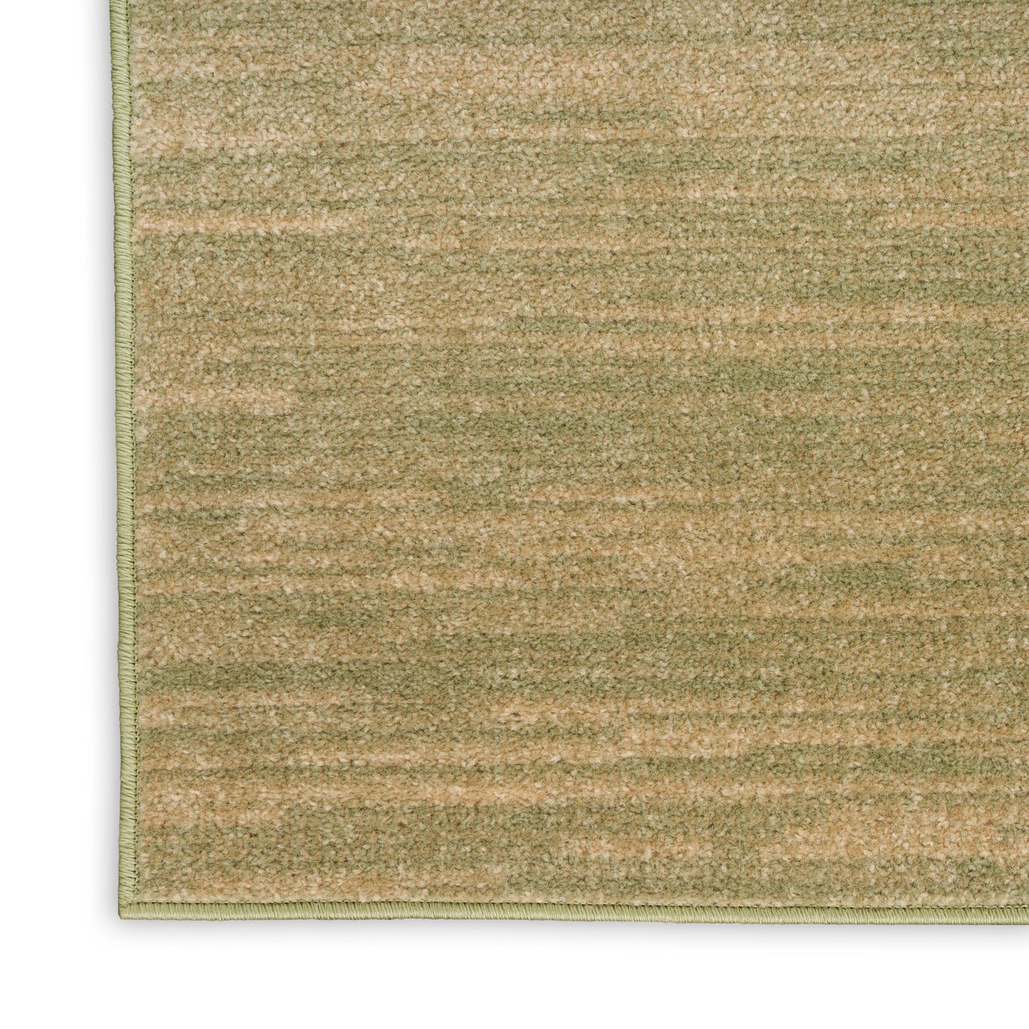 Nourison Home Nourison Essentials NRE01 Green Gold  Contemporary Machinemade Rug