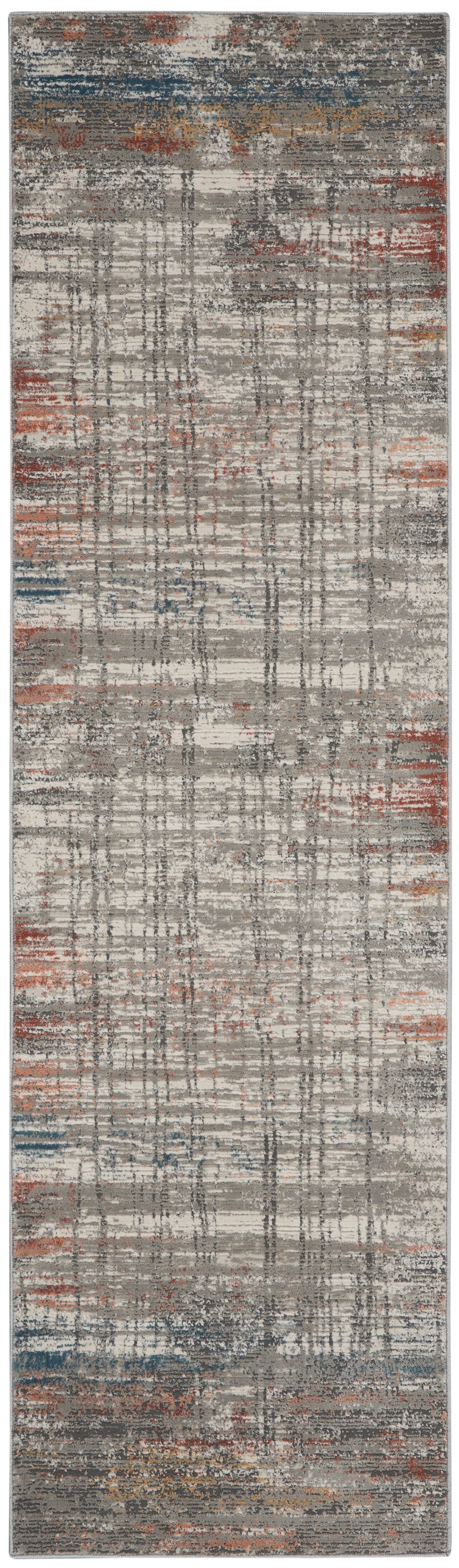 Nourison Home Rustic Textures RUS12 Grey Multi Contemporary Machinemade Rug