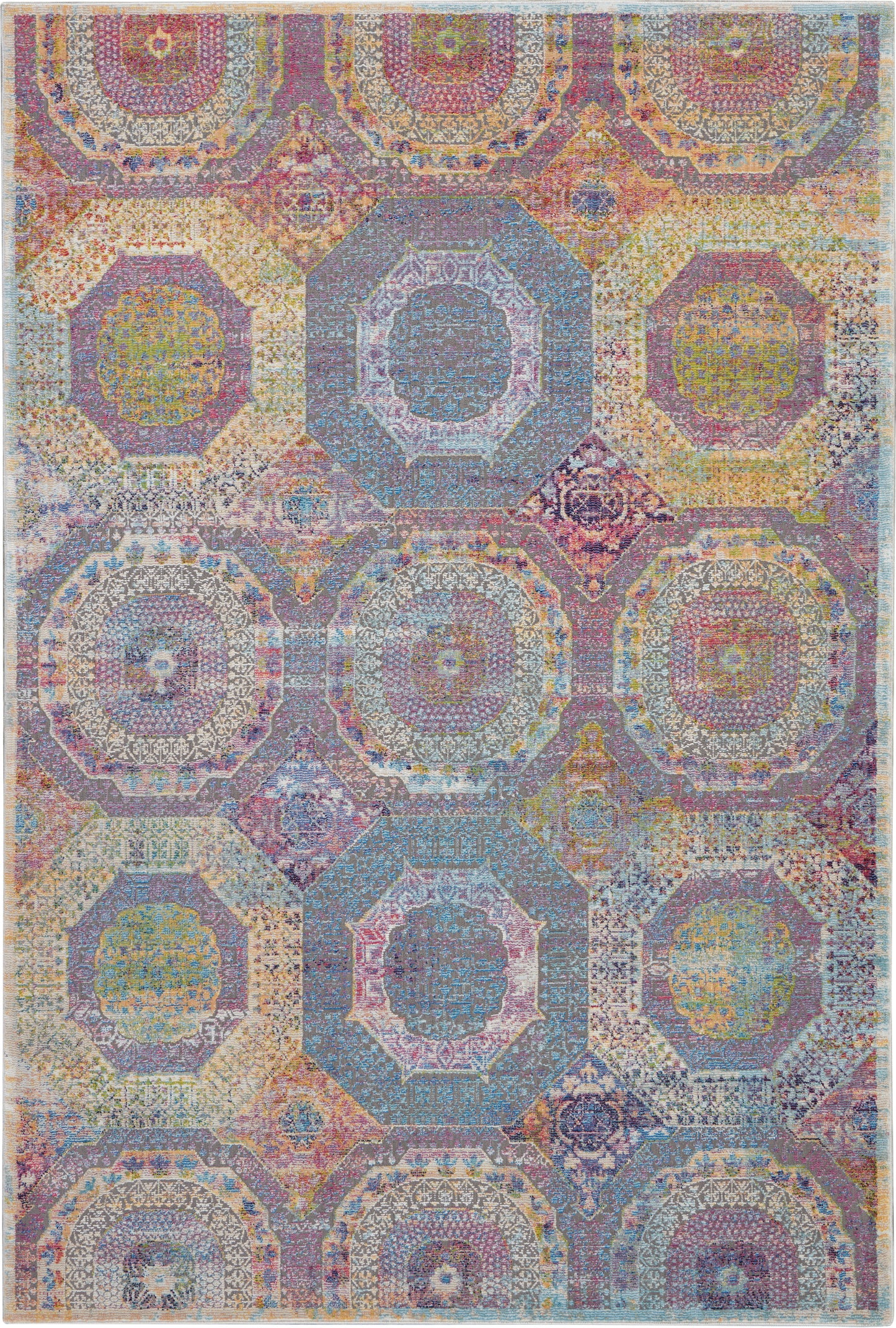 Nourison Home Ankara Global ANR05 Multicolor  Transitional Machinemade Rug