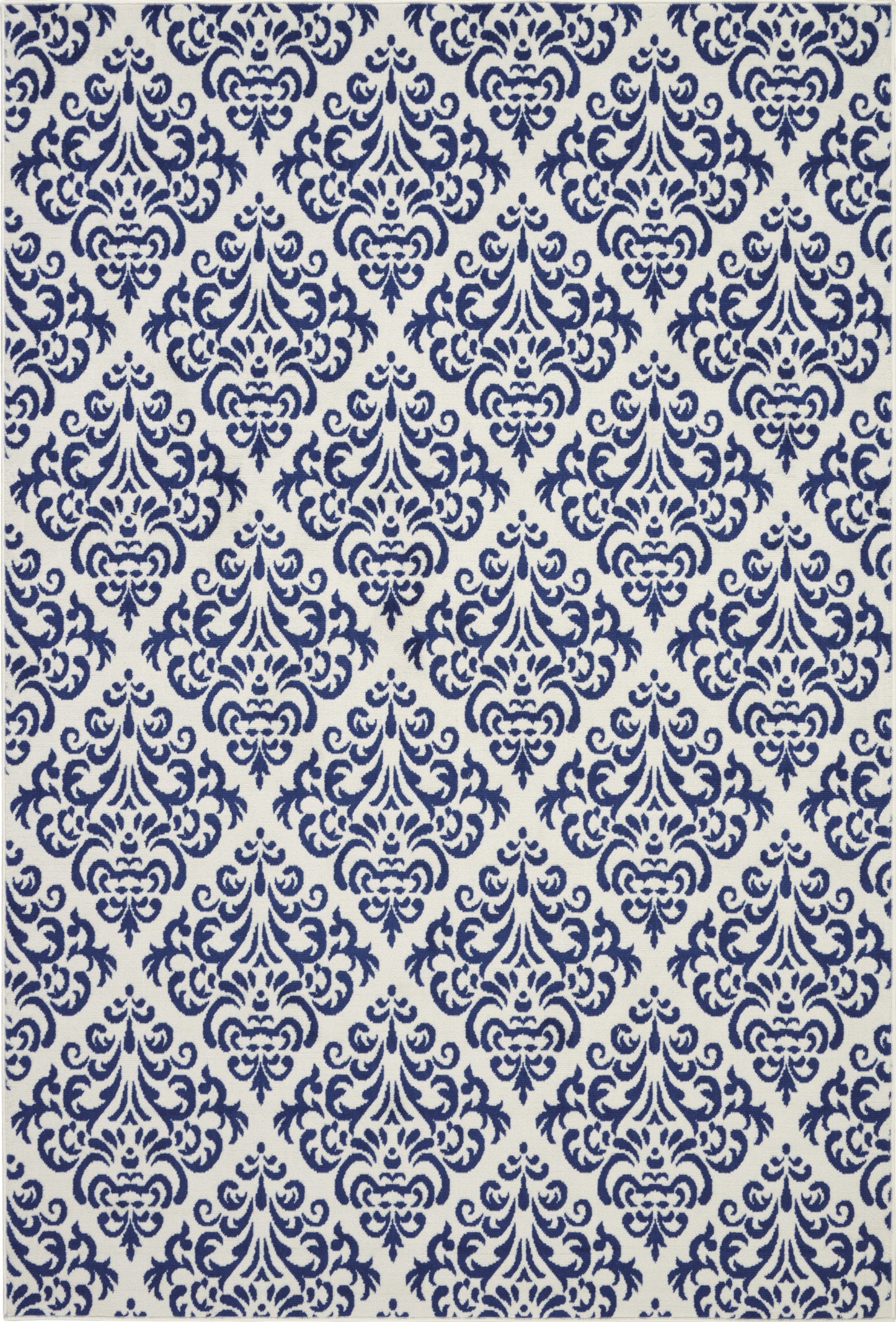 Nourison Home Grafix GRF06 White Blue  Transitional Machinemade Rug