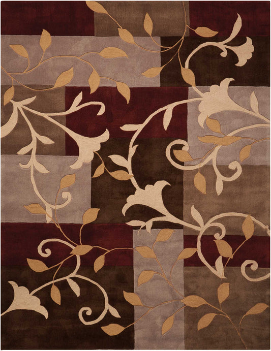 Nourison Home Contour CON01 Mocha Contemporary Tufted Rug