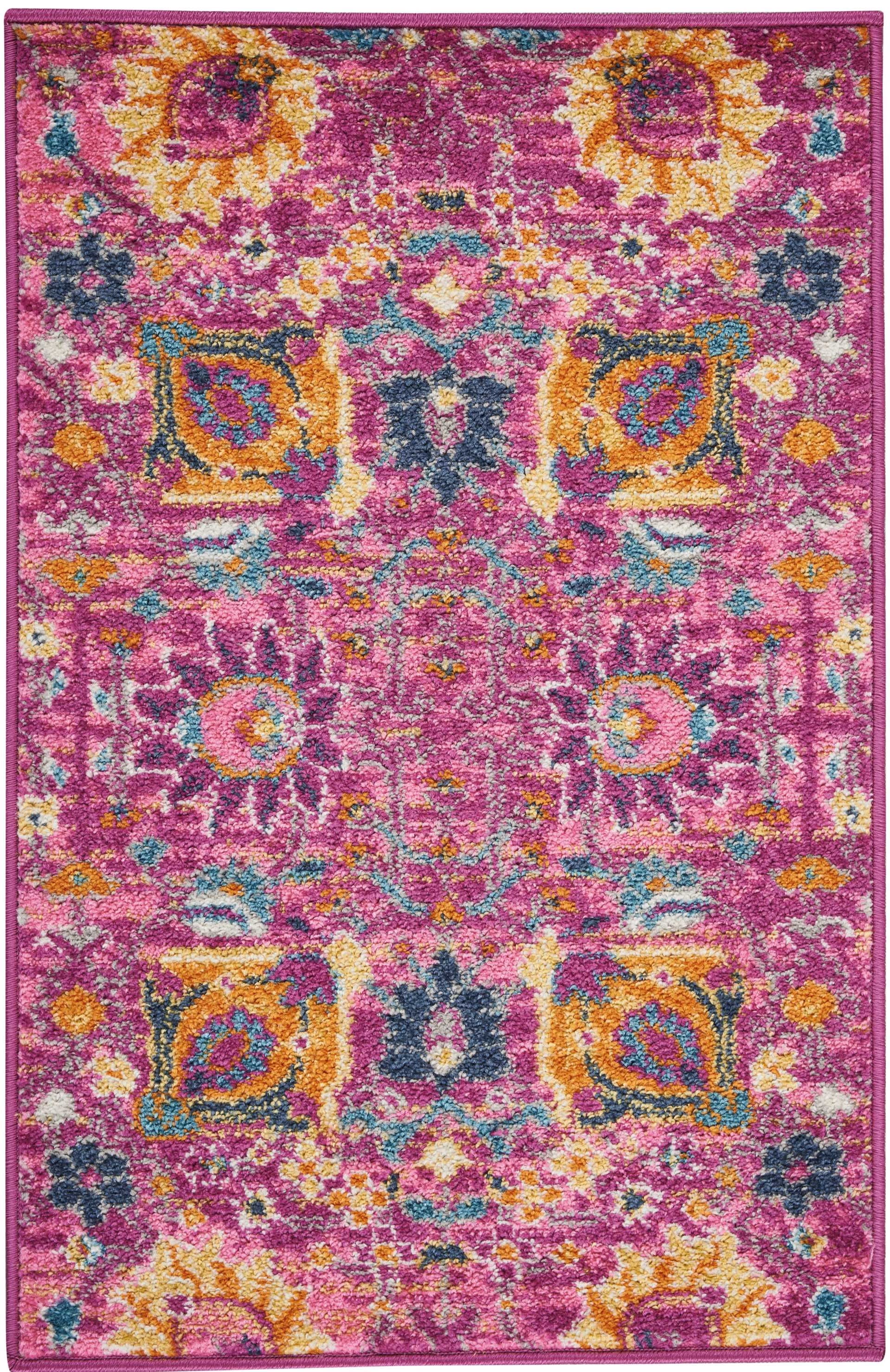 Nourison Home Passion PSN01 Fuchsia Transitional Machinemade Rug