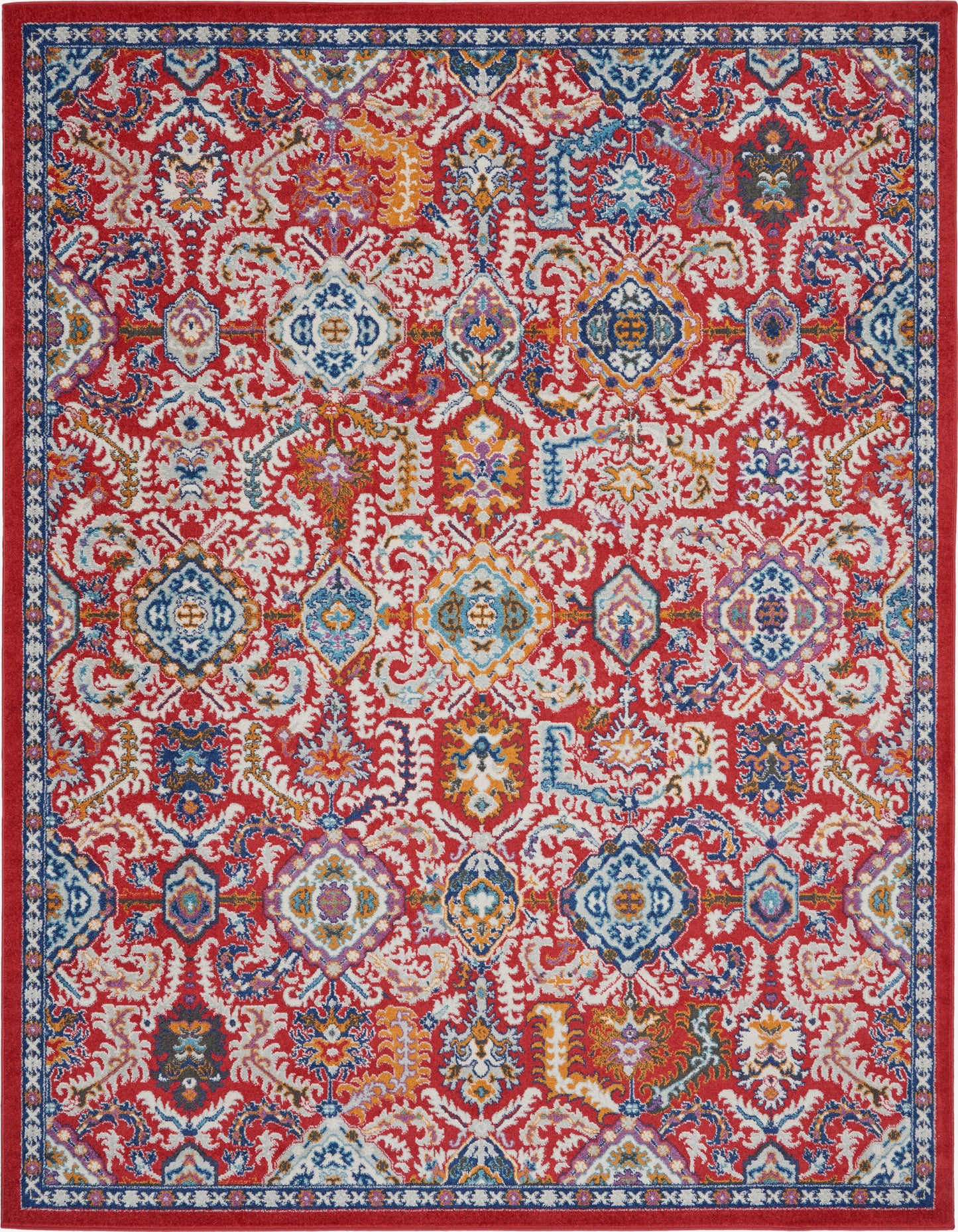 Nourison Home Passion PSN32 Red Multicolor  Transitional Machinemade Rug