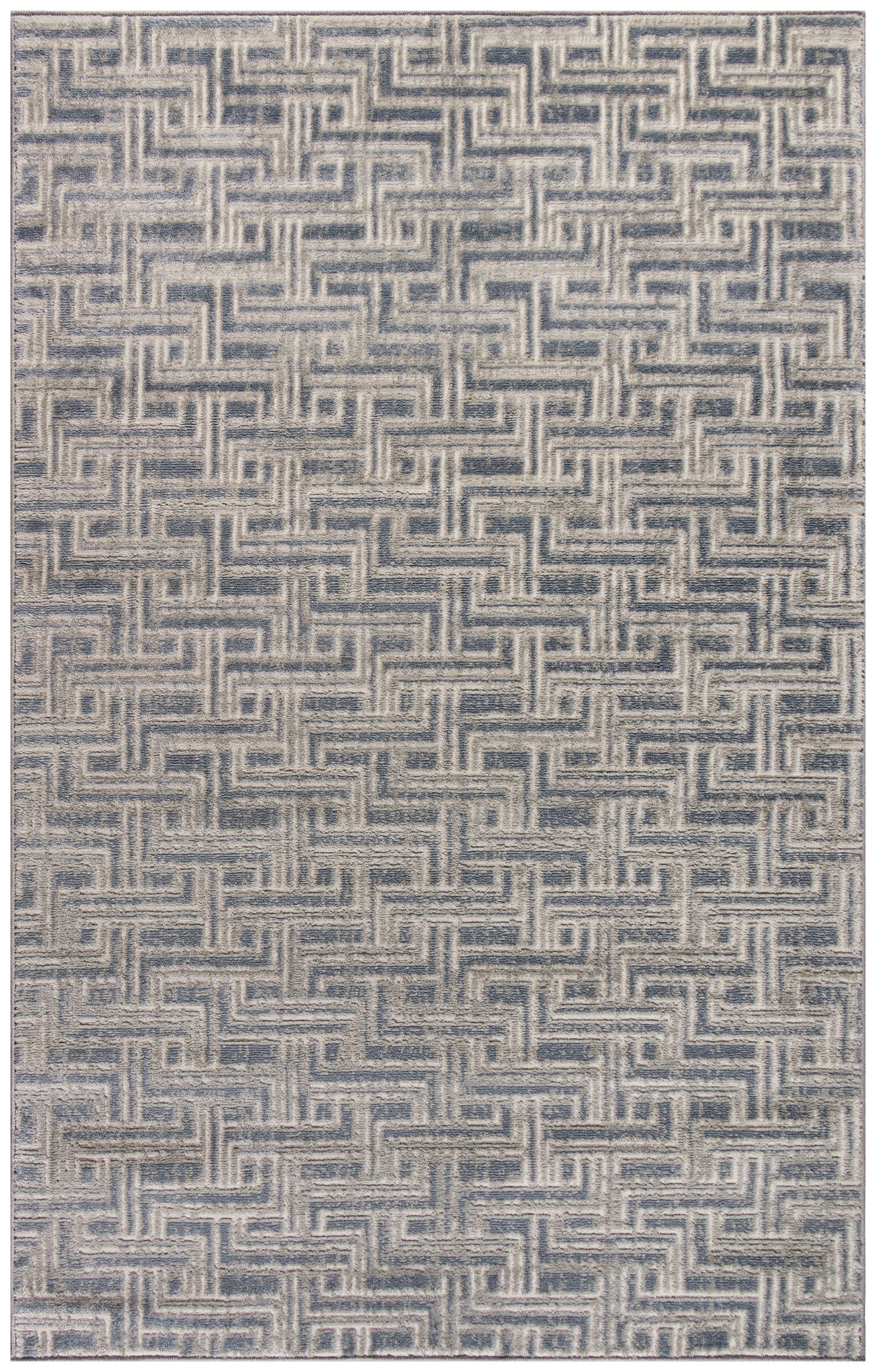 Nourison Home Serenity Home SRH04 Blue Ivory  Transitional Woven Rug