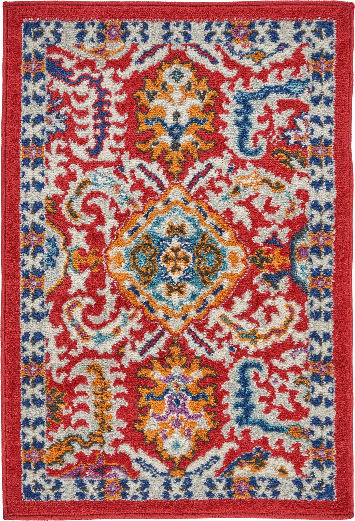 Nourison Home Passion PSN32 Red Multicolor Transitional Machinemade Rug