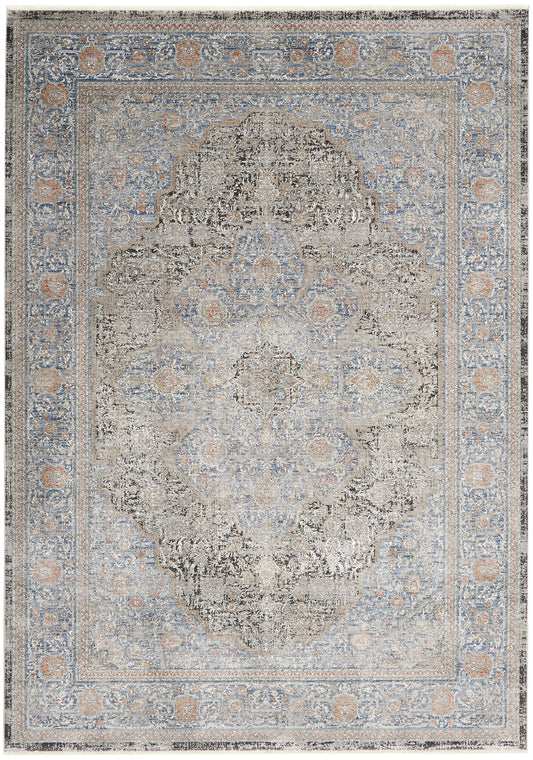 Nourison Home Starry Nights STN07 Blue Traditional Woven Rug