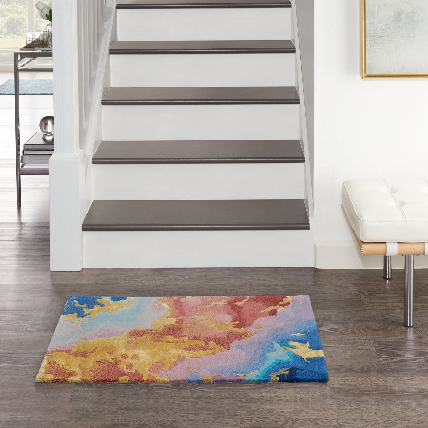 Nourison Home Prismatic PRS18 Multicolor  Contemporary Tufted Rug