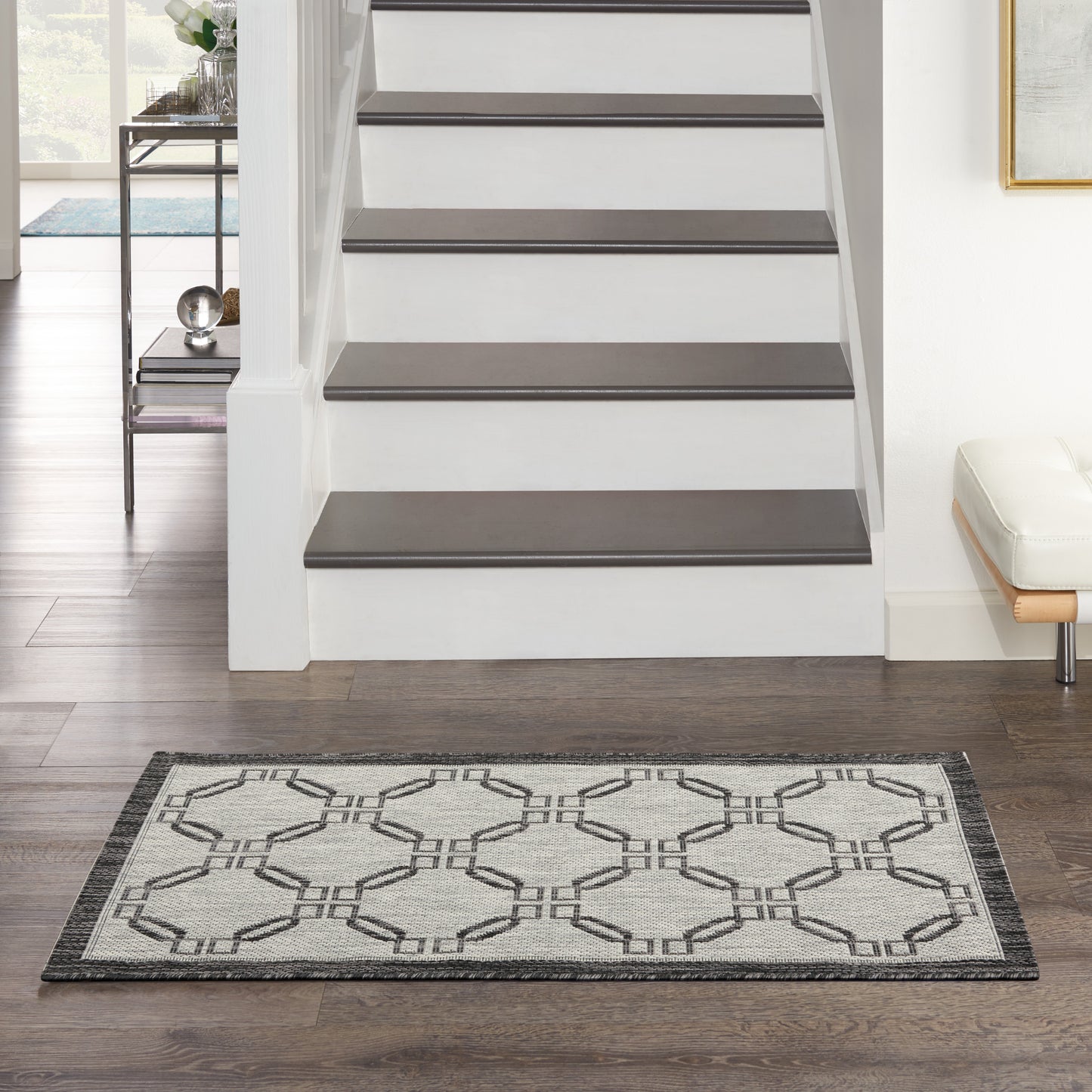 Nourison Home Country Side CTR02 Ivory Charcoal  Transitional Machinemade Rug