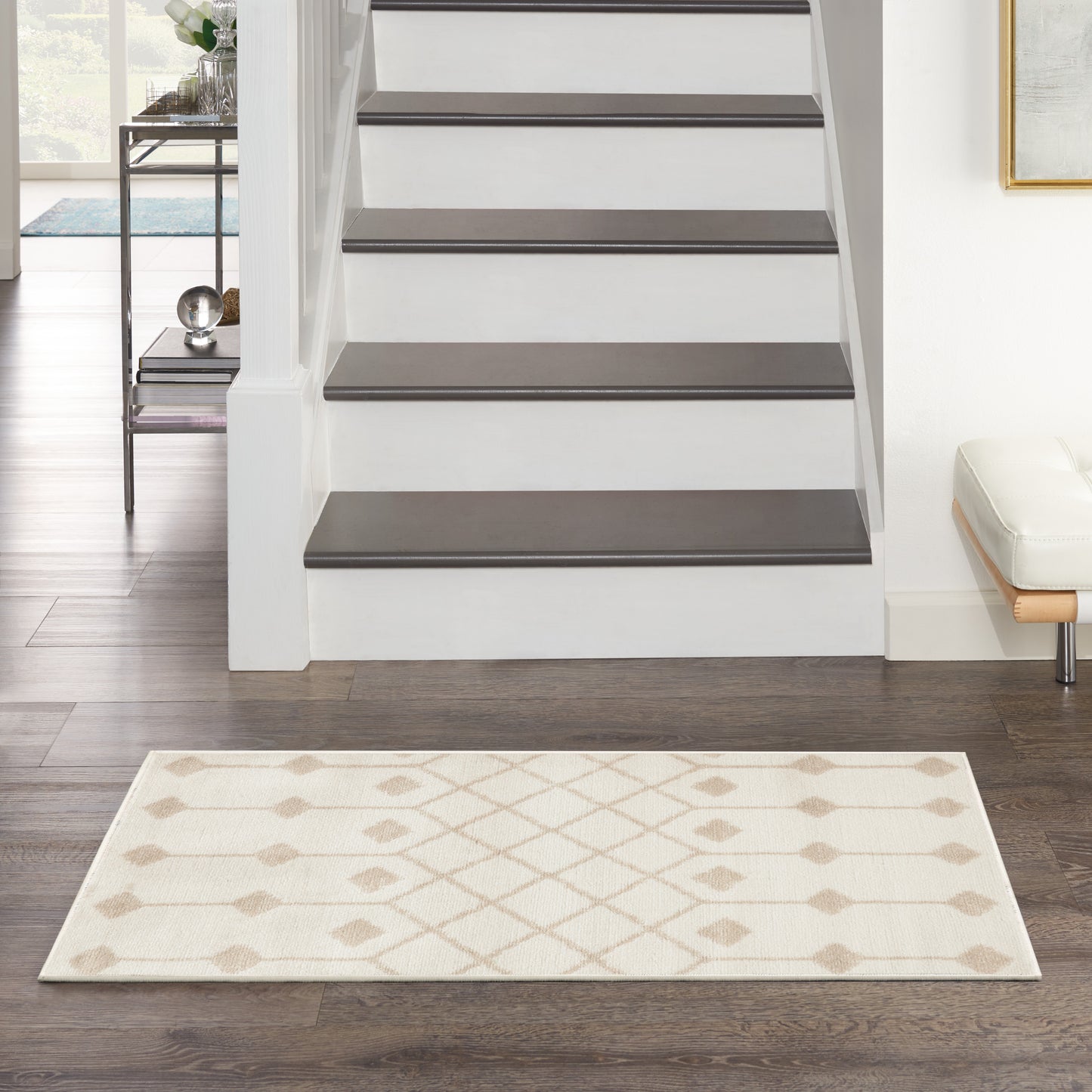 Nourison Home Grafix GRF37 Ivory Beige  Transitional Machinemade Rug