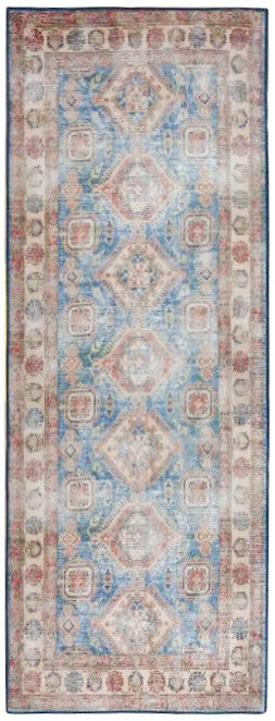 Nourison Home Fulton FUL08 Blue Ivory Traditional Machinemade Rug