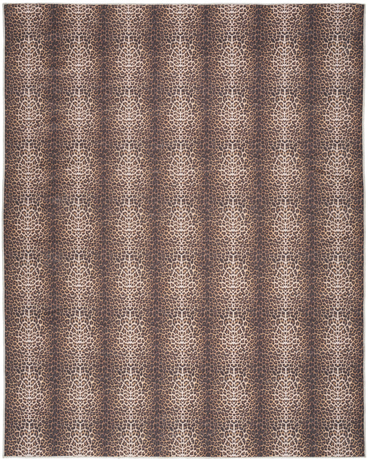 Nourison Home Nourison Washables NWB11 Leopard  Contemporary Machinemade Rug