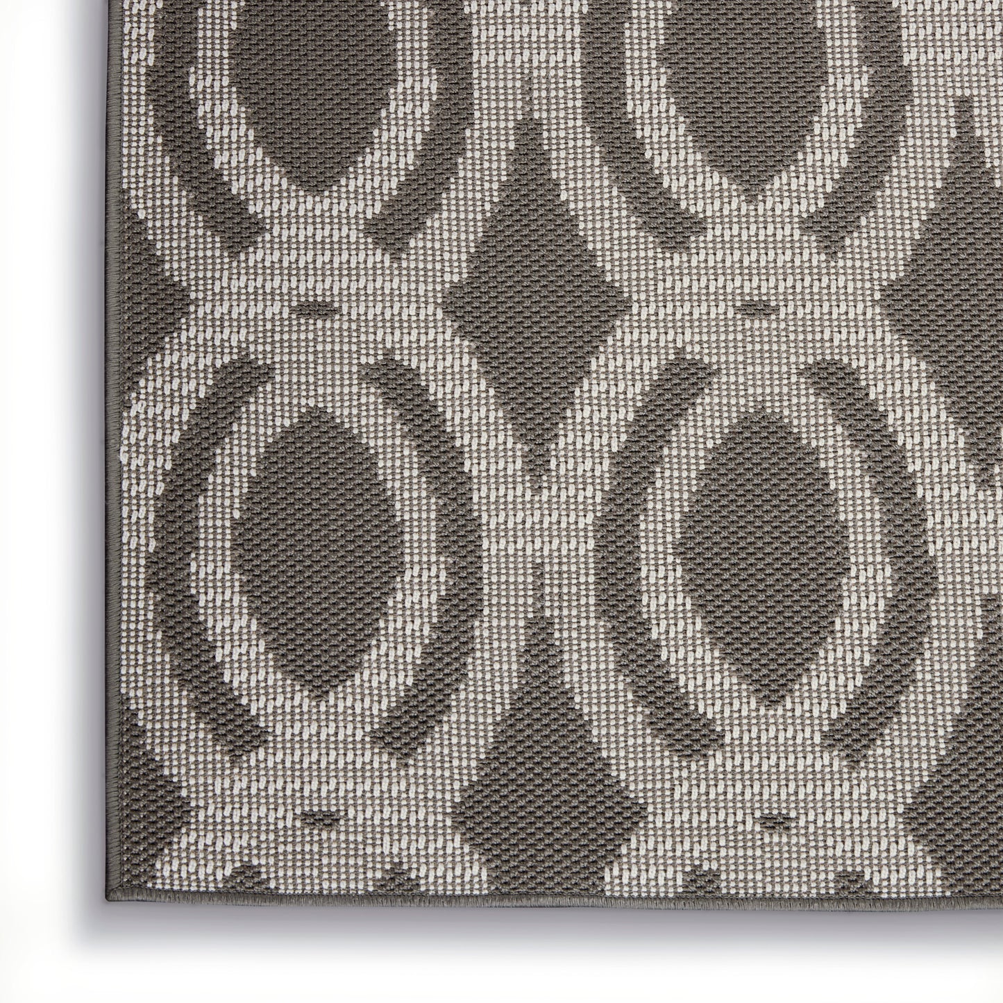 Nourison Home Aruba ARB05 Ivory Grey  Contemporary Machinemade Rug