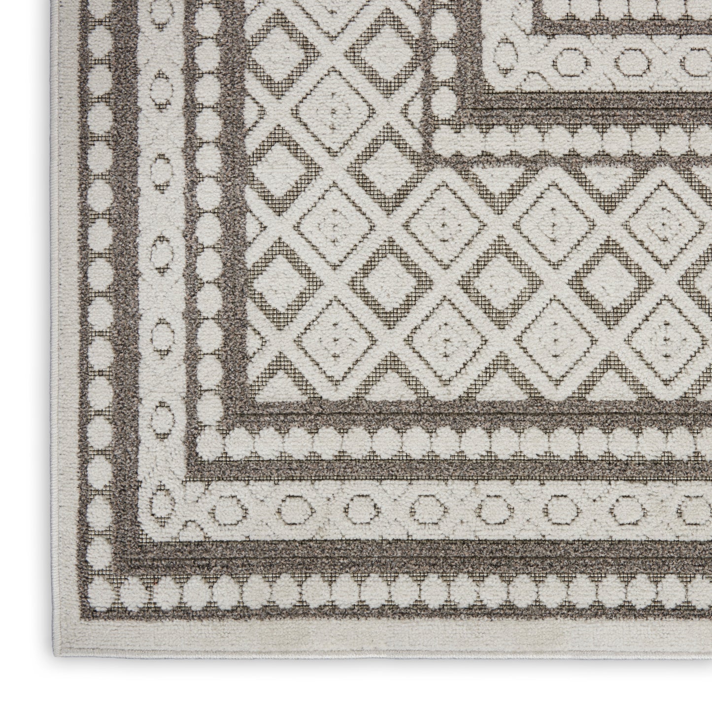 Nourison Home Key Largo KLG02 Lt Grey  Transitional Machinemade Rug