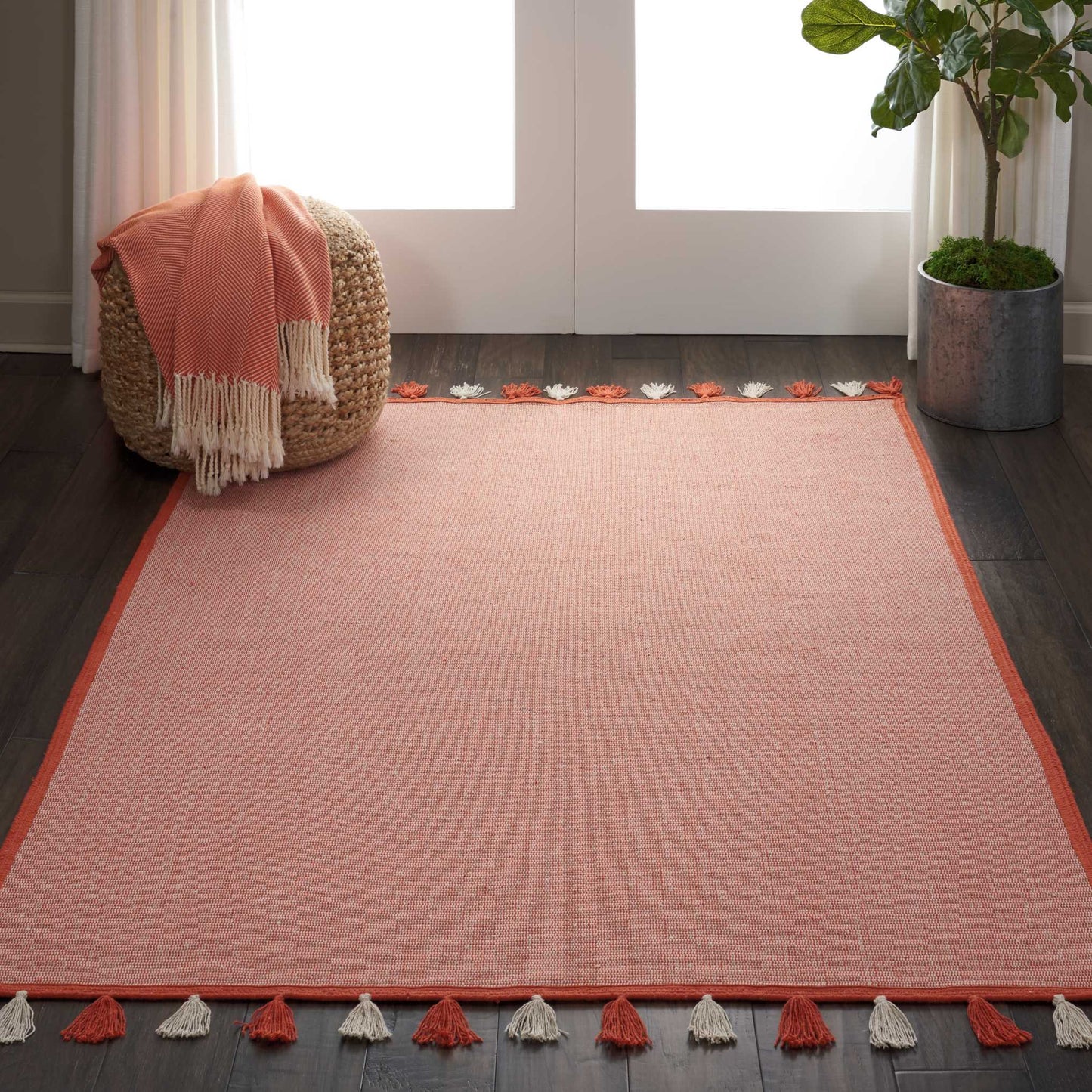 Nourison Home Otto DS600 Orange  Contemporary Machinemade Rug