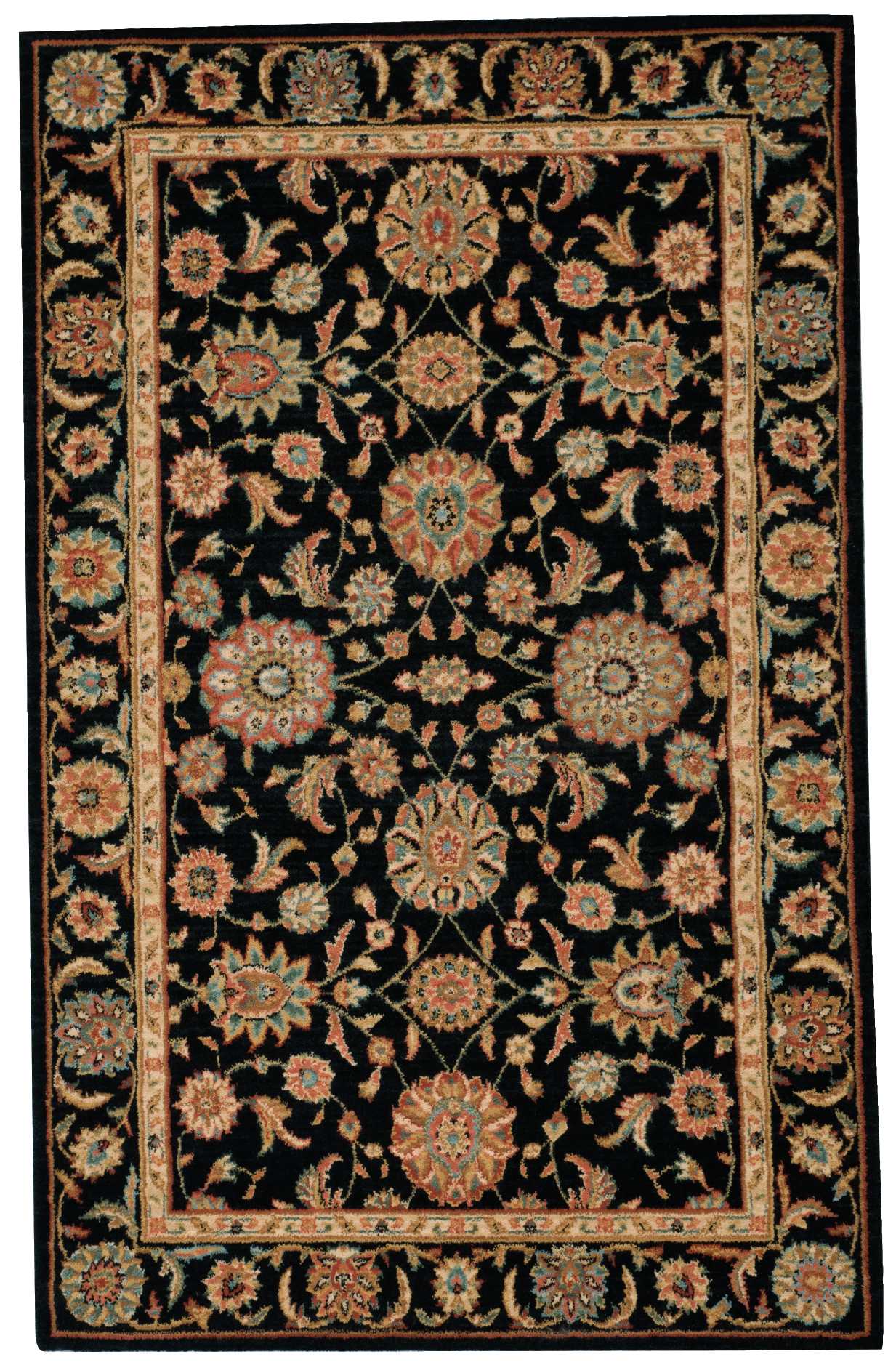 Nourison Home Living Treasures LI05 Black  Traditional Loom Rug