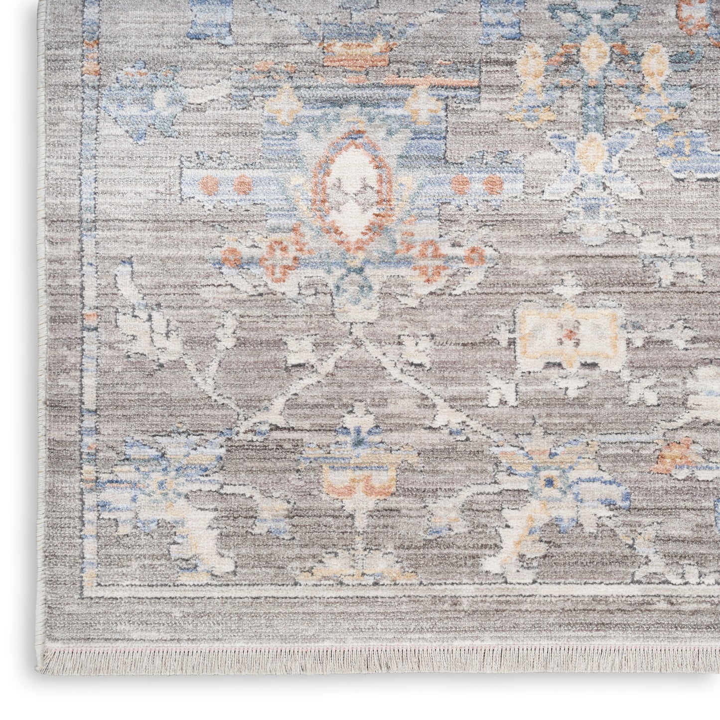 Nourison Home Elegant Heirlooms ELH02 Grey  Traditional Machinemade Rug