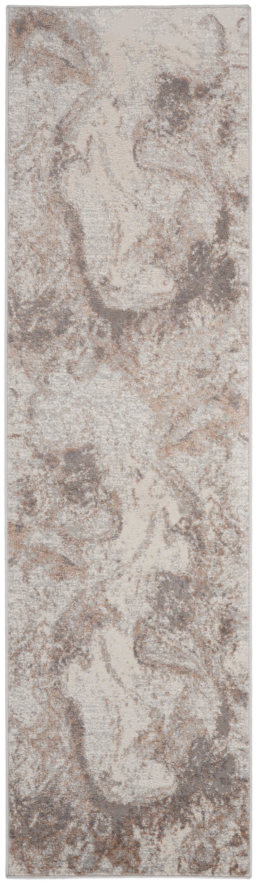 Nourison Home Elation ETN02 Ivory Grey  Contemporary Machinemade Rug