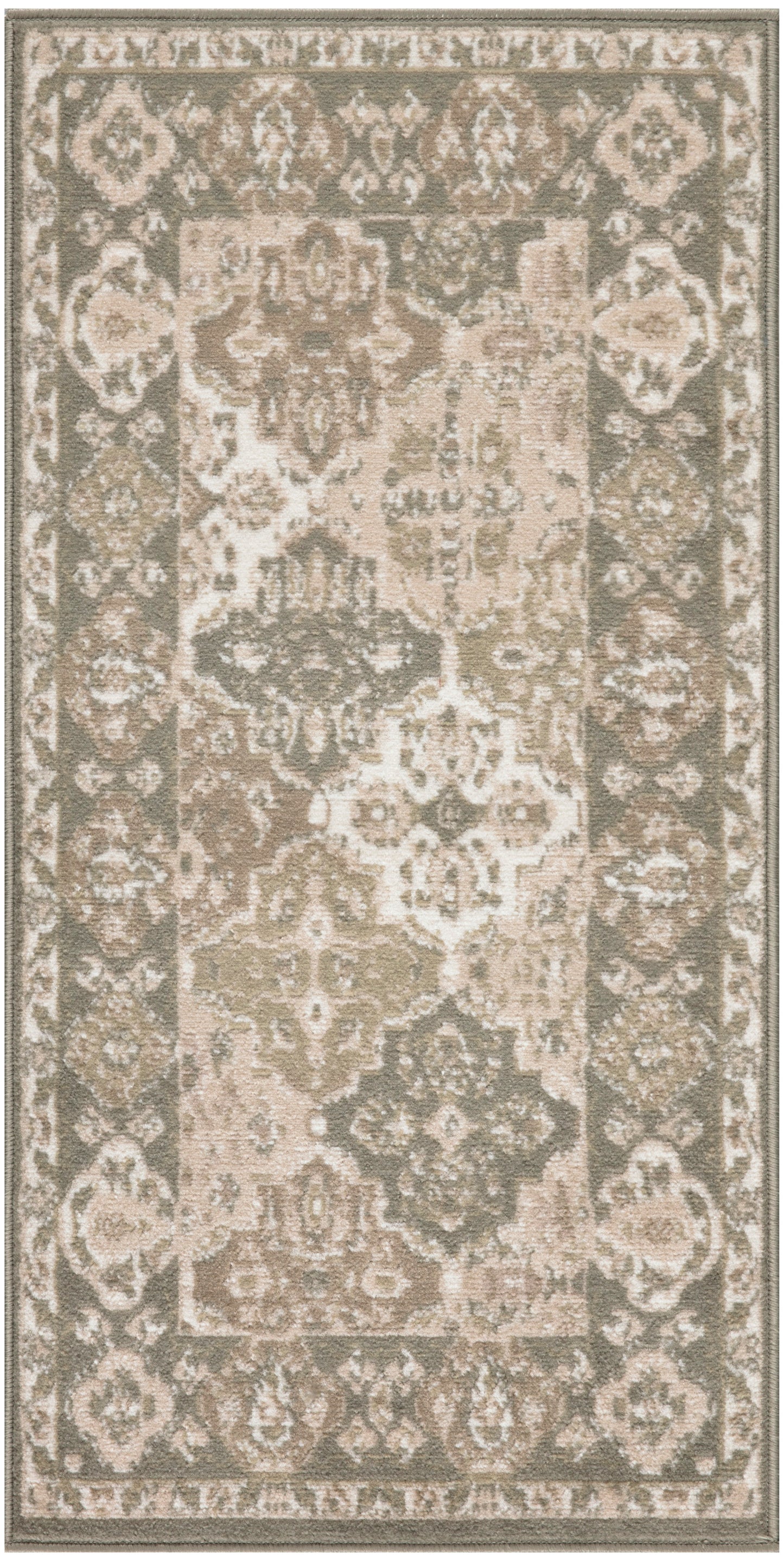 Nourison Home Grafix GRF31 Green Traditional Machinemade Rug