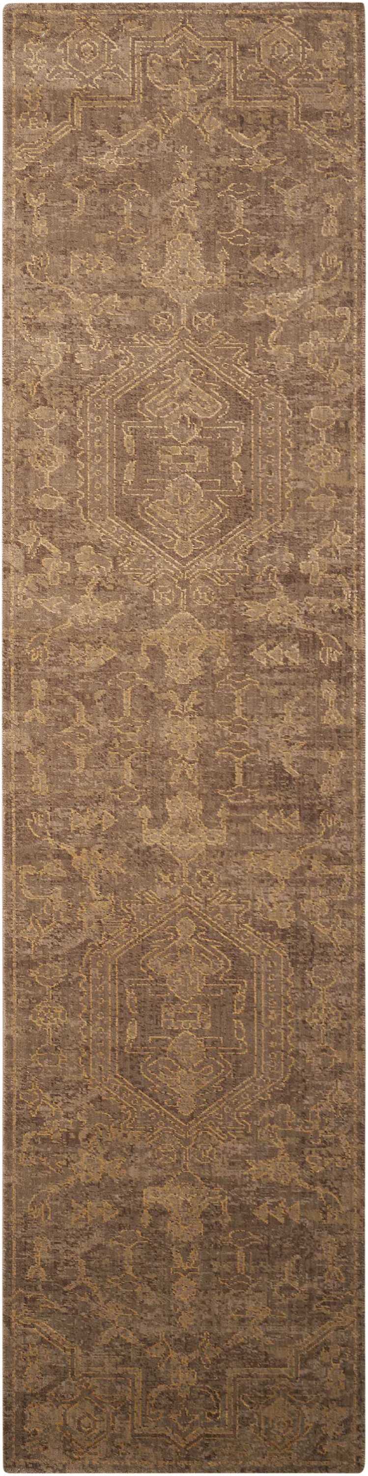 Nourison Home Silken Allure SLK15 Taupe Traditional Loom Rug