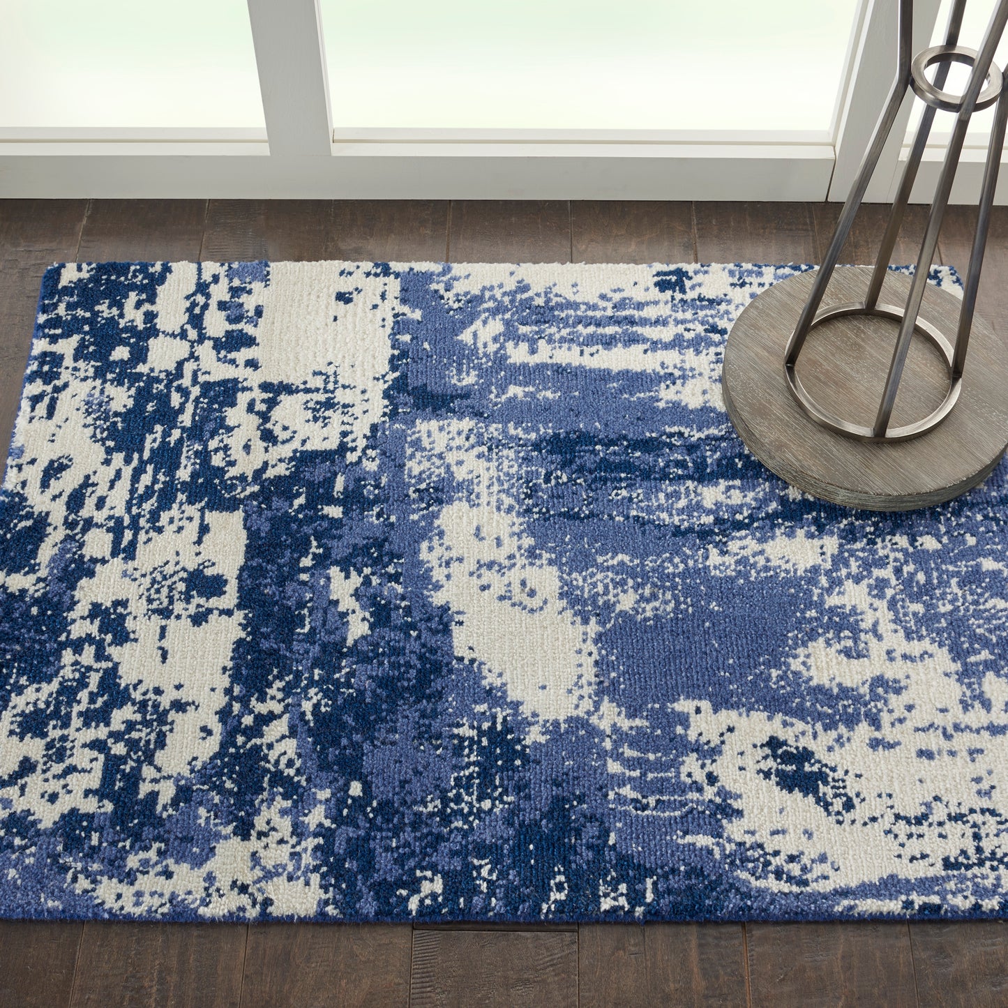 Nourison Home Twilight TWI24 Blue Ivory  Contemporary Loom Rug