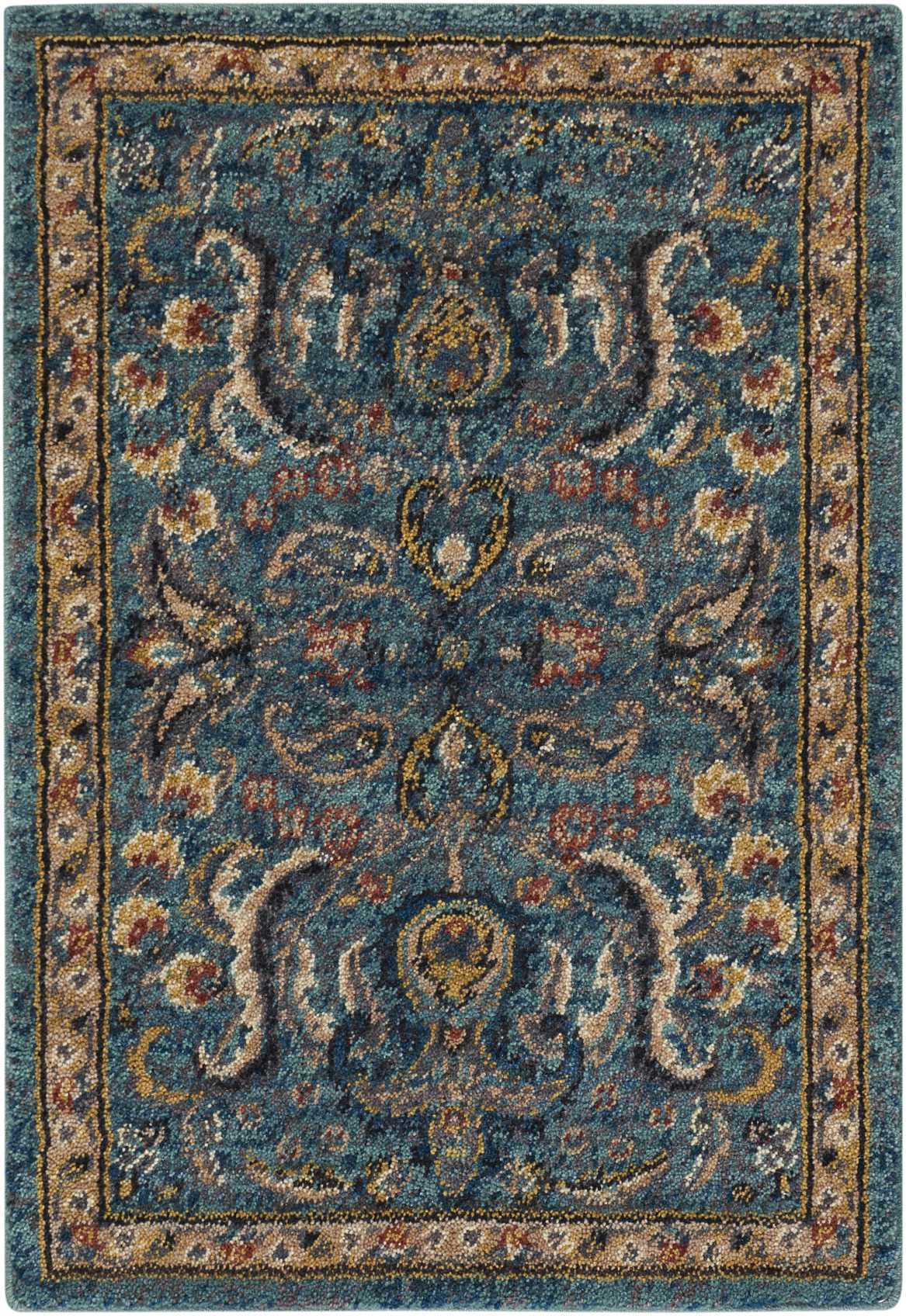 Nourison Home Nourison 2020 NR204 Teal  Traditional Loom Rug